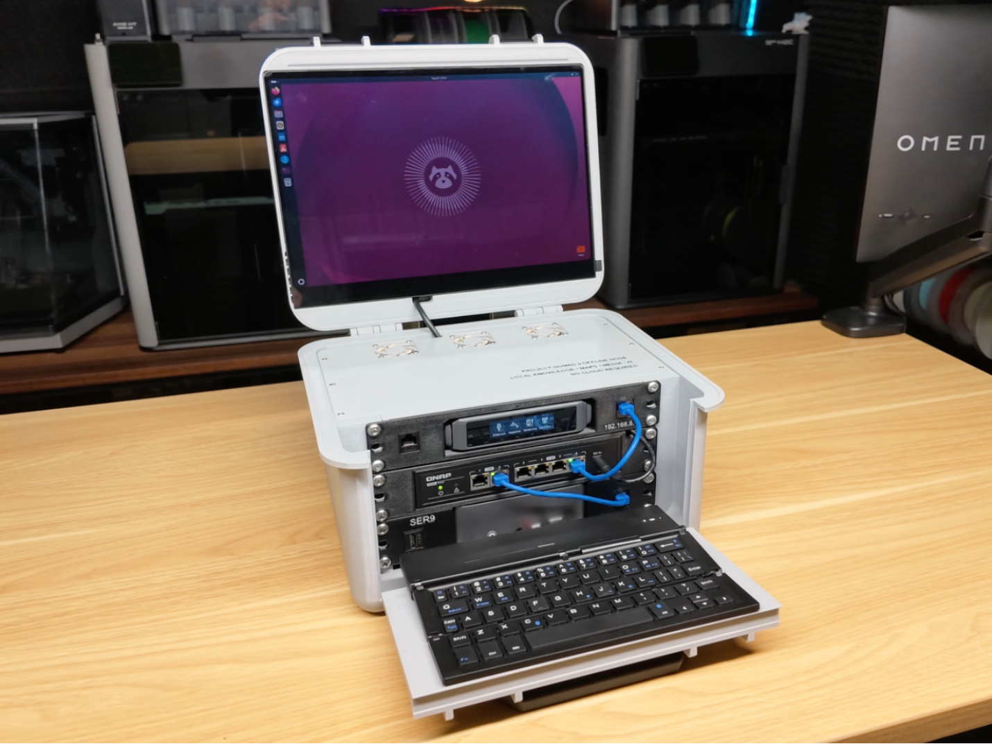 Portable Offline Internet - 3U Homelab In A Case