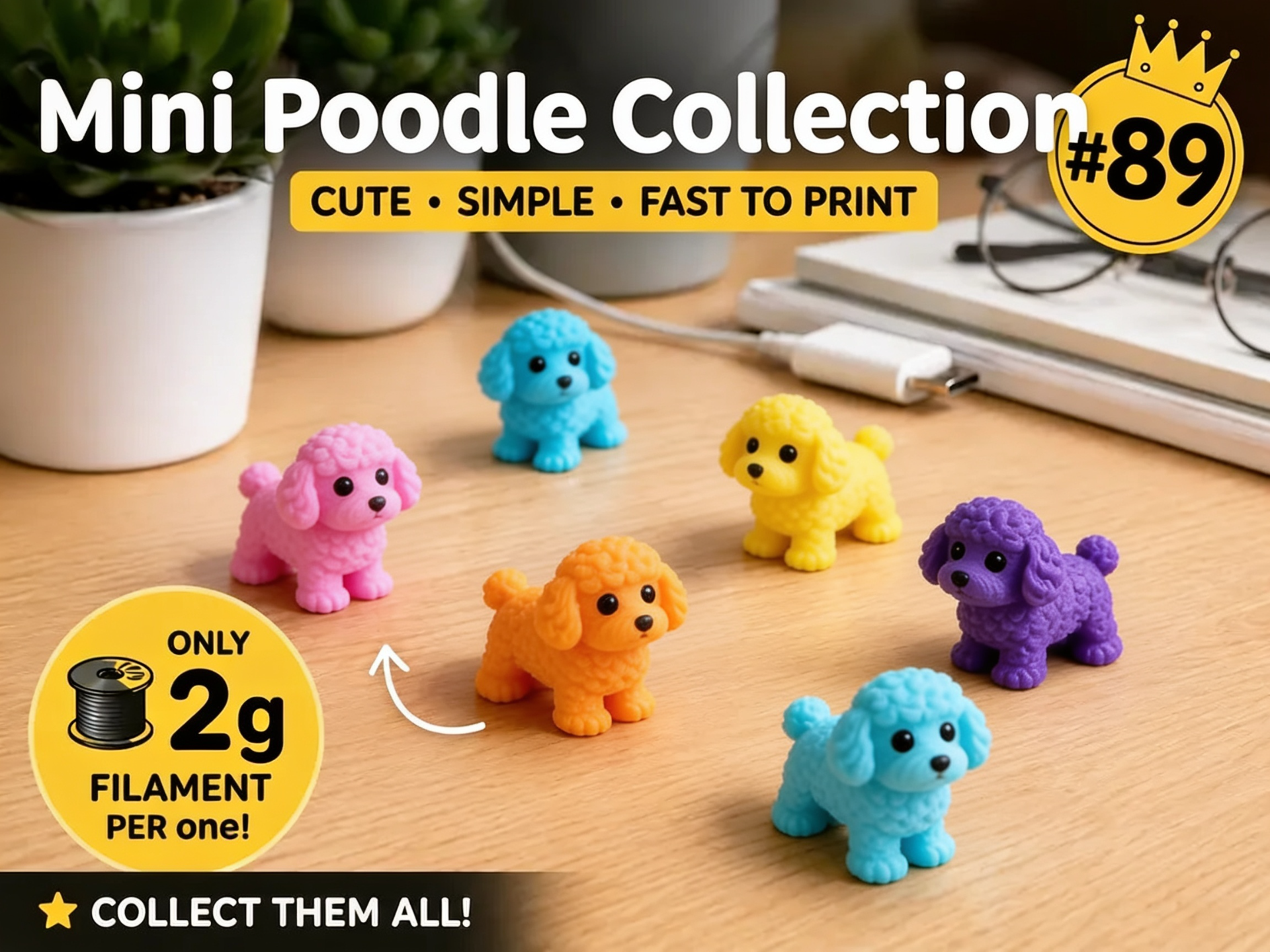 Mini Poodle Fidget - Micro Zoo