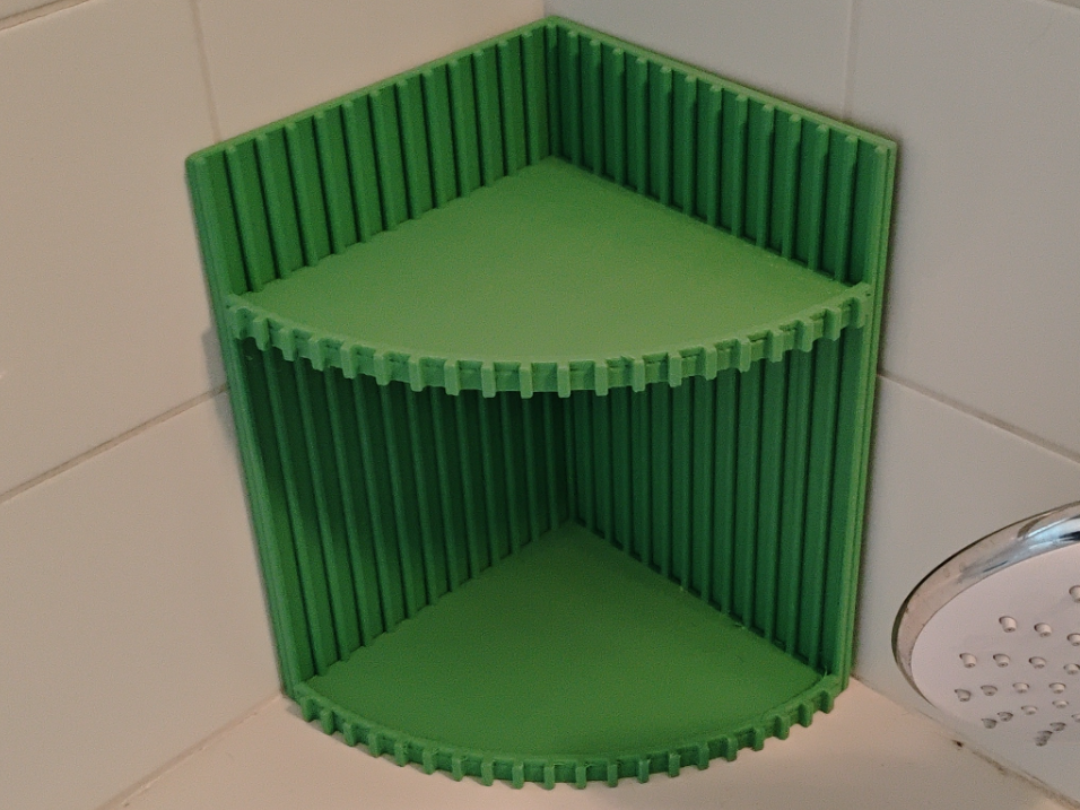 Etagère d'angle salle de bain
