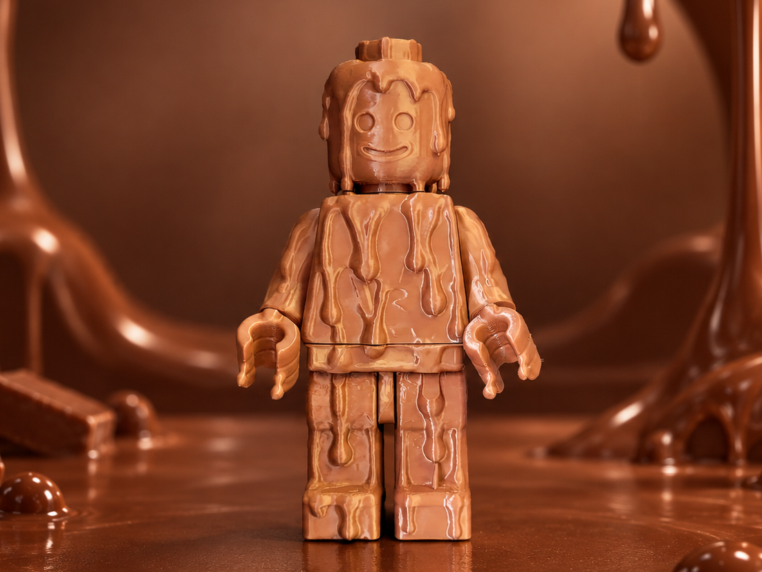 Brick Man Melted Style - Chocolate