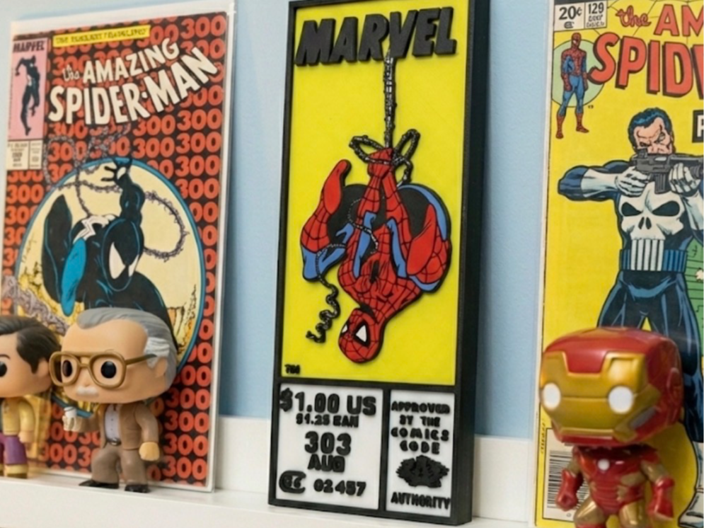 Spiderman Marvel Corner Box  - Comic decoration