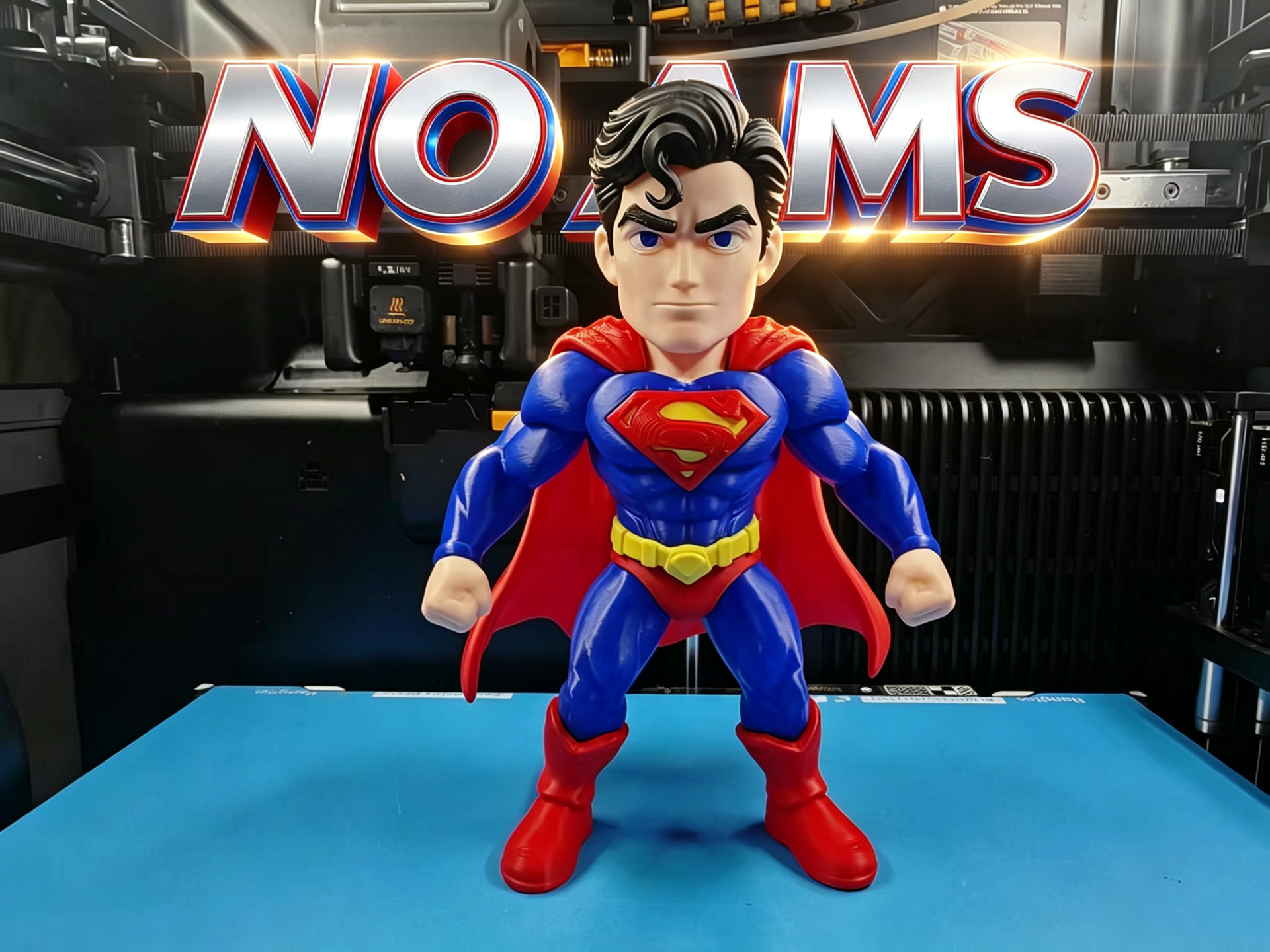 Q版超人 Superman   DC 分件打印 （无需AMS）