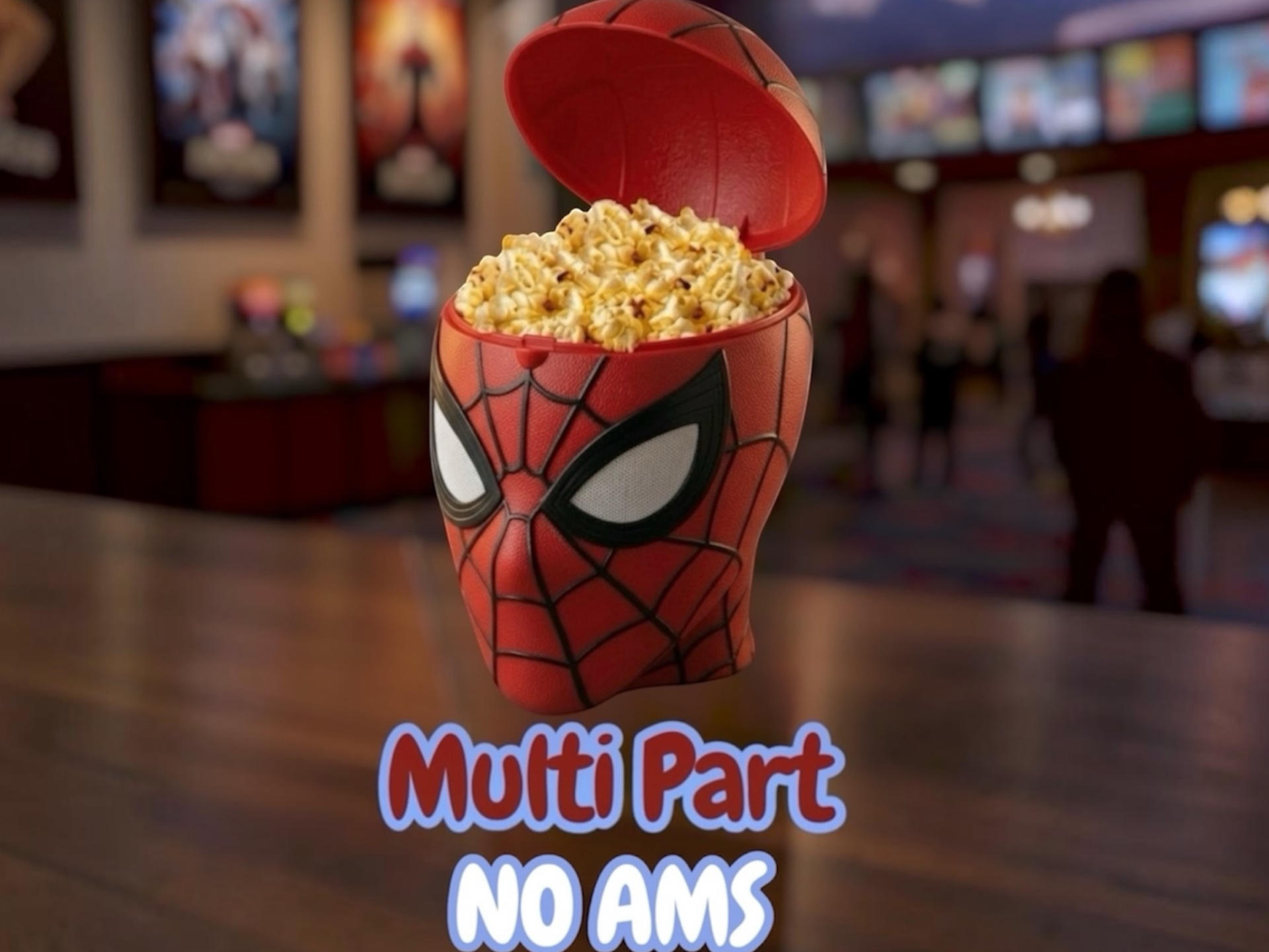Bucket PopCorn Spider-Man NO AMS 