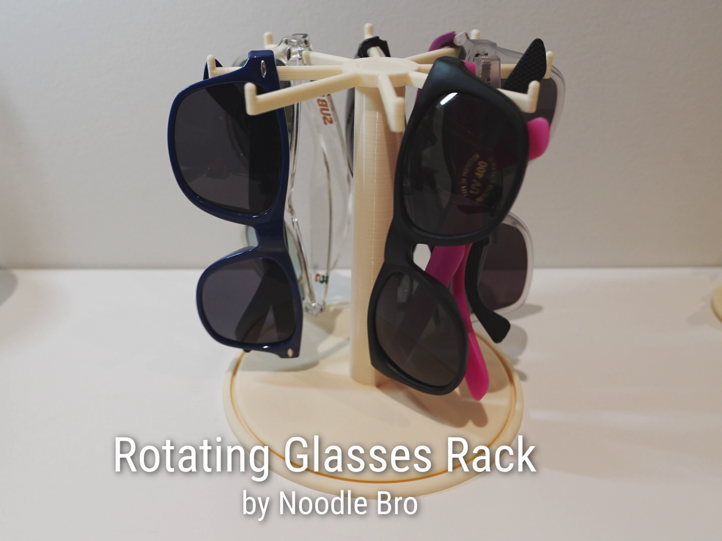 Rotating Glasses Rack – Holds 8 Pairs
