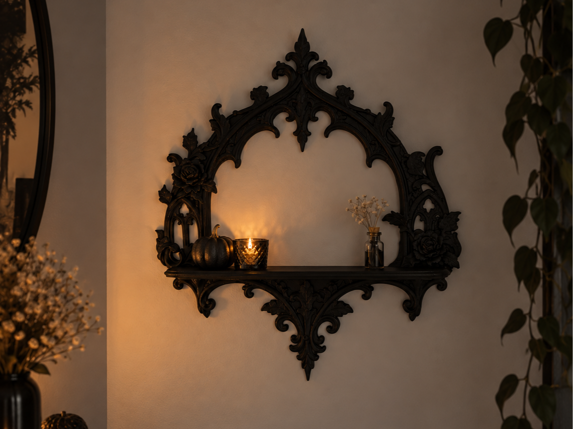 Gothic Arch Wall Shelf