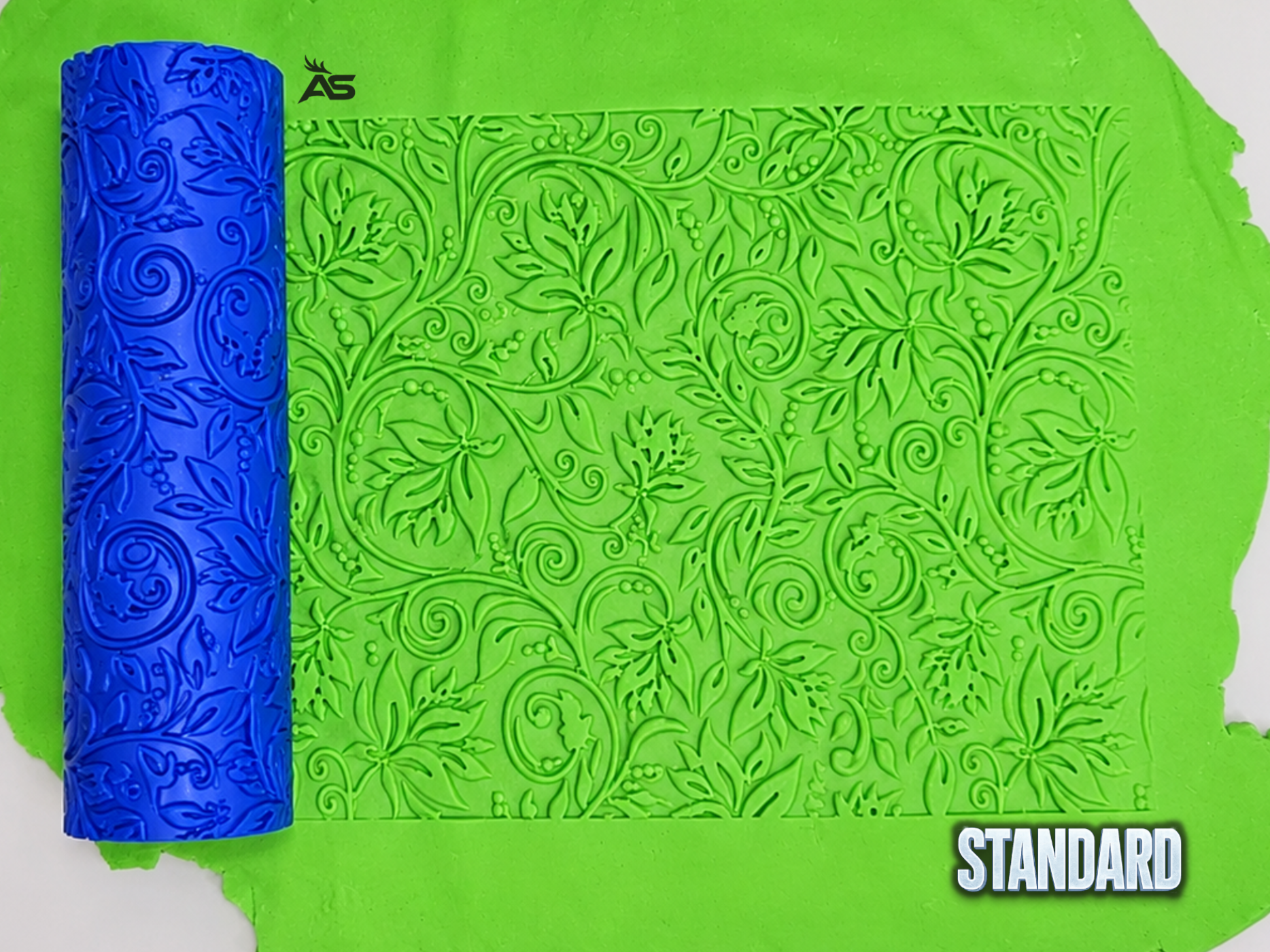 AS-R076-S – Botanical Swirl Pattern Rollers