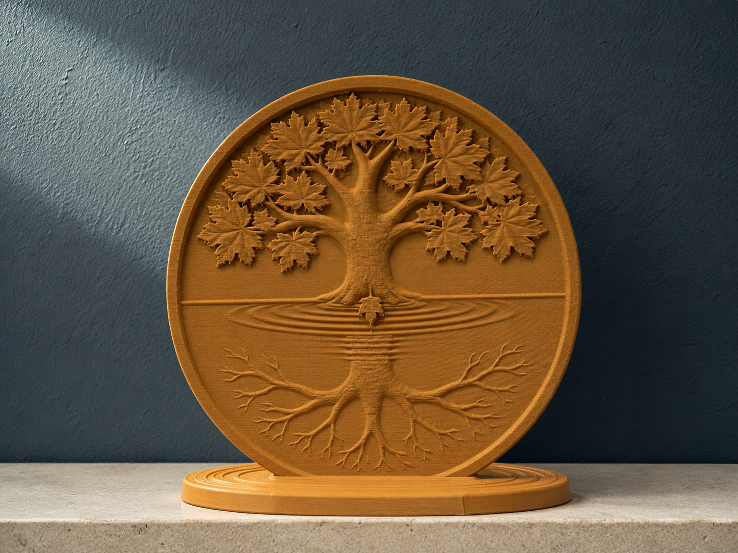 Roots & Reflection – Autumn Tree Sculpture