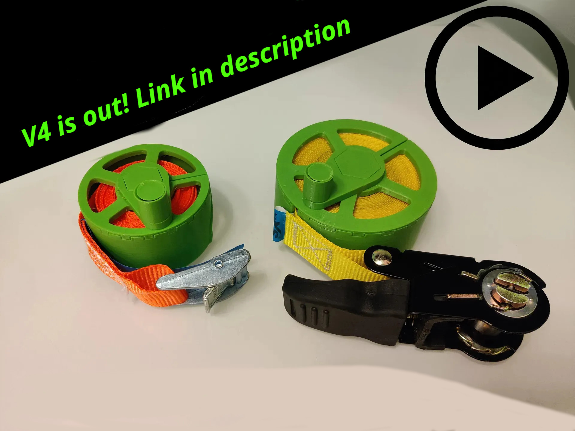 Ratchet strap reel (clicky assembly)