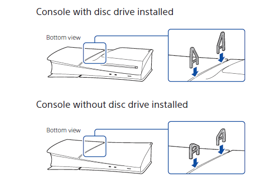 Horizontal Stand Bracket For PS5 Slim Digital Version