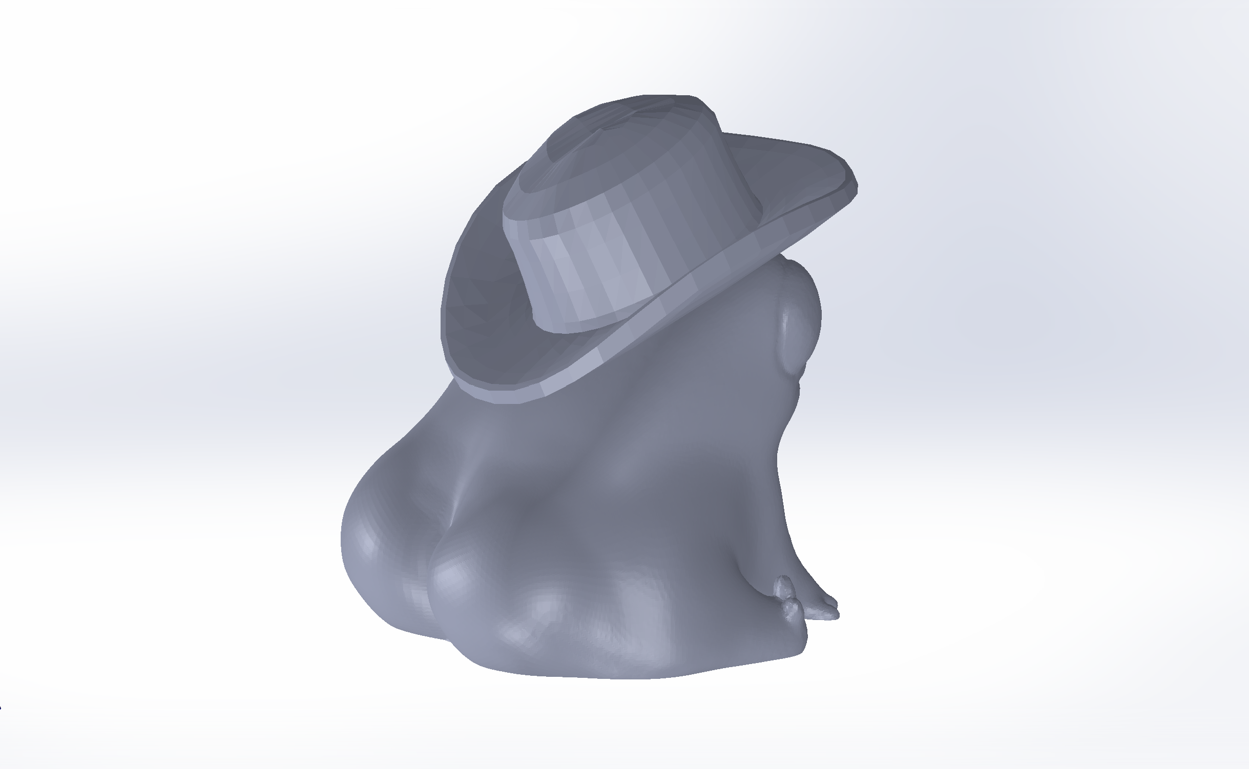Fred the Frog but he's also a Thicc Cowboy