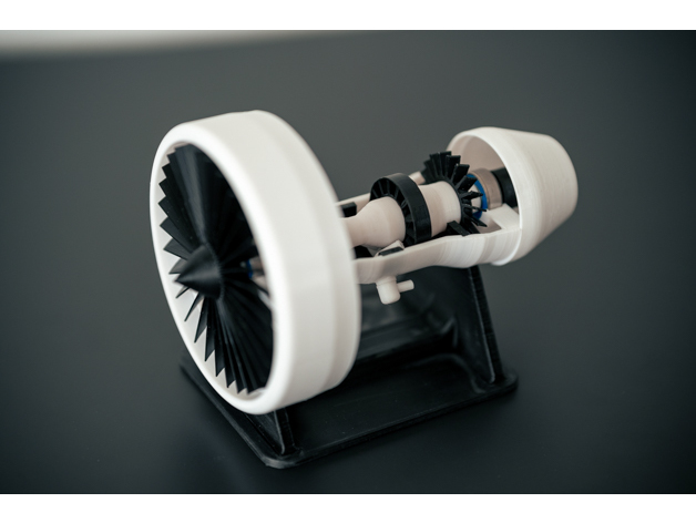 Jet Engine - working compressed air turbofan by rndmframes_printing