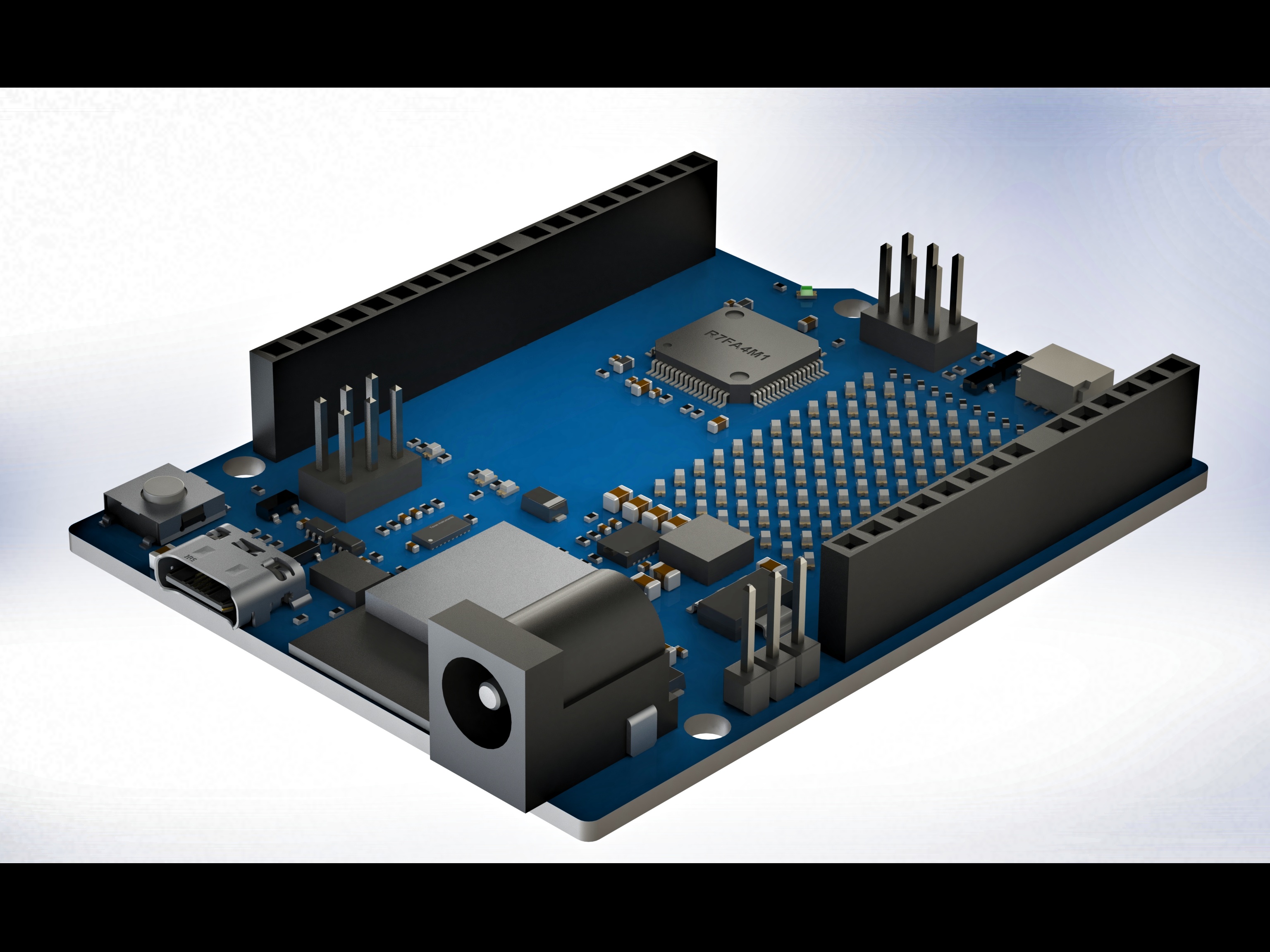 β€ Arduino UNO R4 WIFI (CAD model corrected)