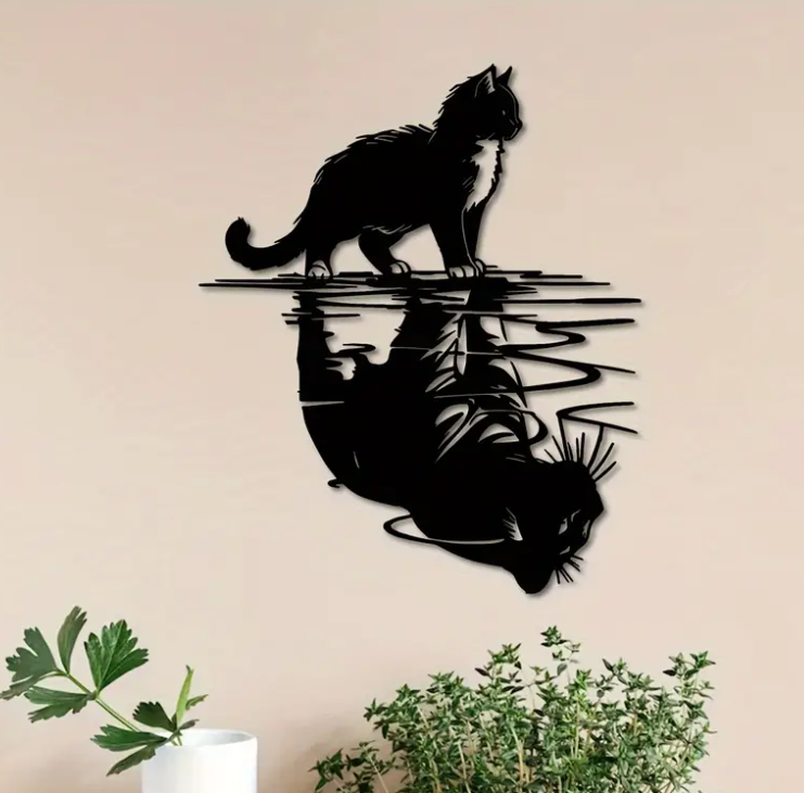 Cat Silhouette Wall Art