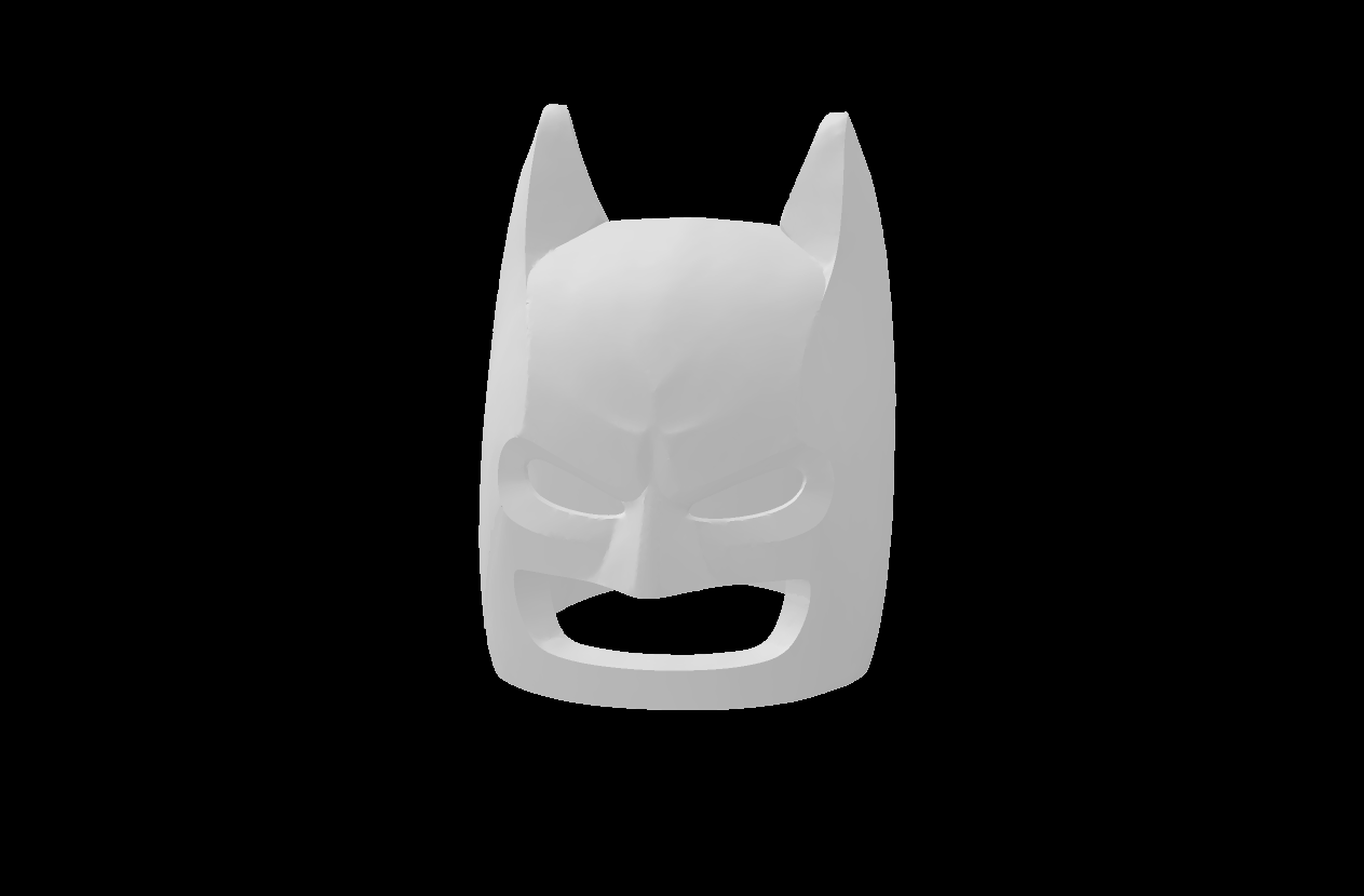 Lego Compatible (3320.dat) Minifig Headgear Mask Batman Cowl with Molded Eyes Pattern