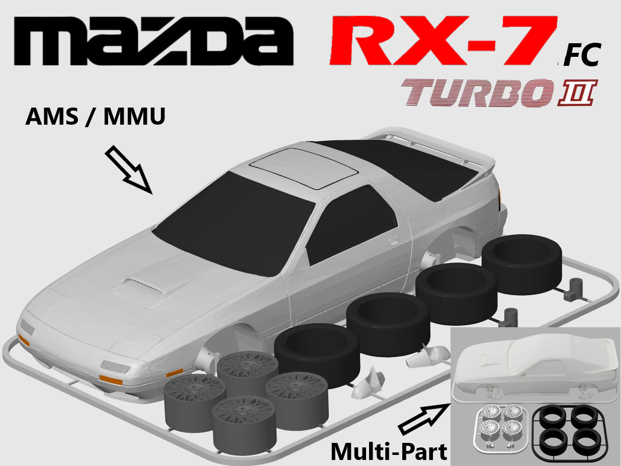 Mazda RX-7 Turbo II (FC3S) Kit Card (1:24 scale)
