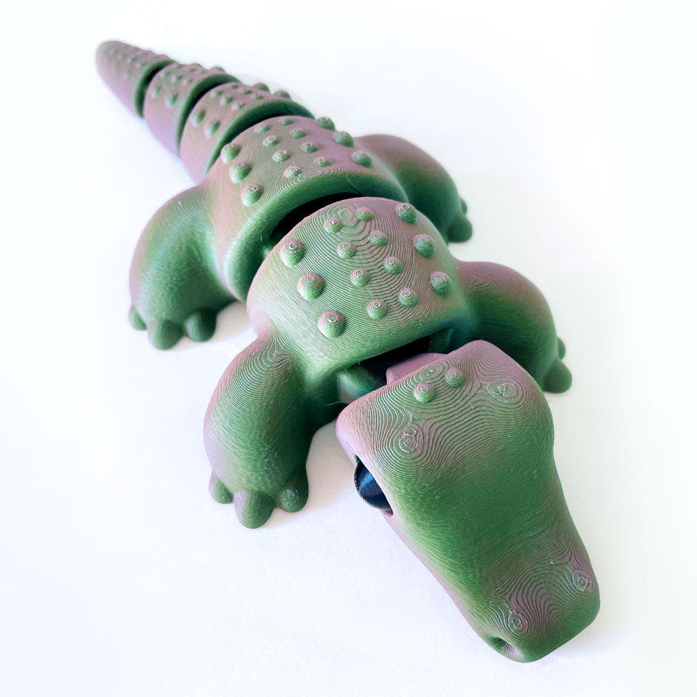 tiny alligator β articulated flexi print-in-place fidget animal