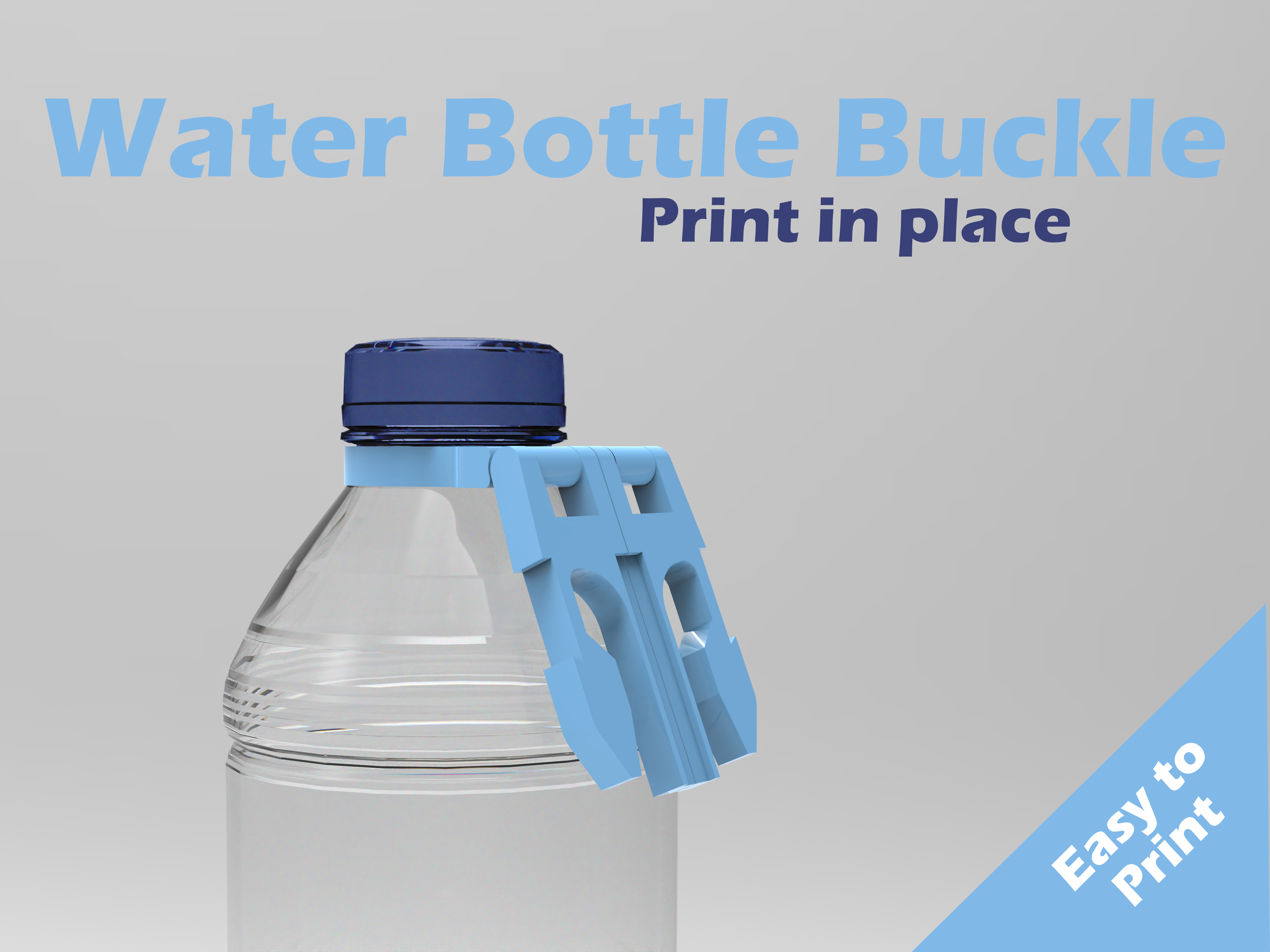 BUCKLE - To Wear Your Water Bottle (PRINT IN PLACE BUCKLE)