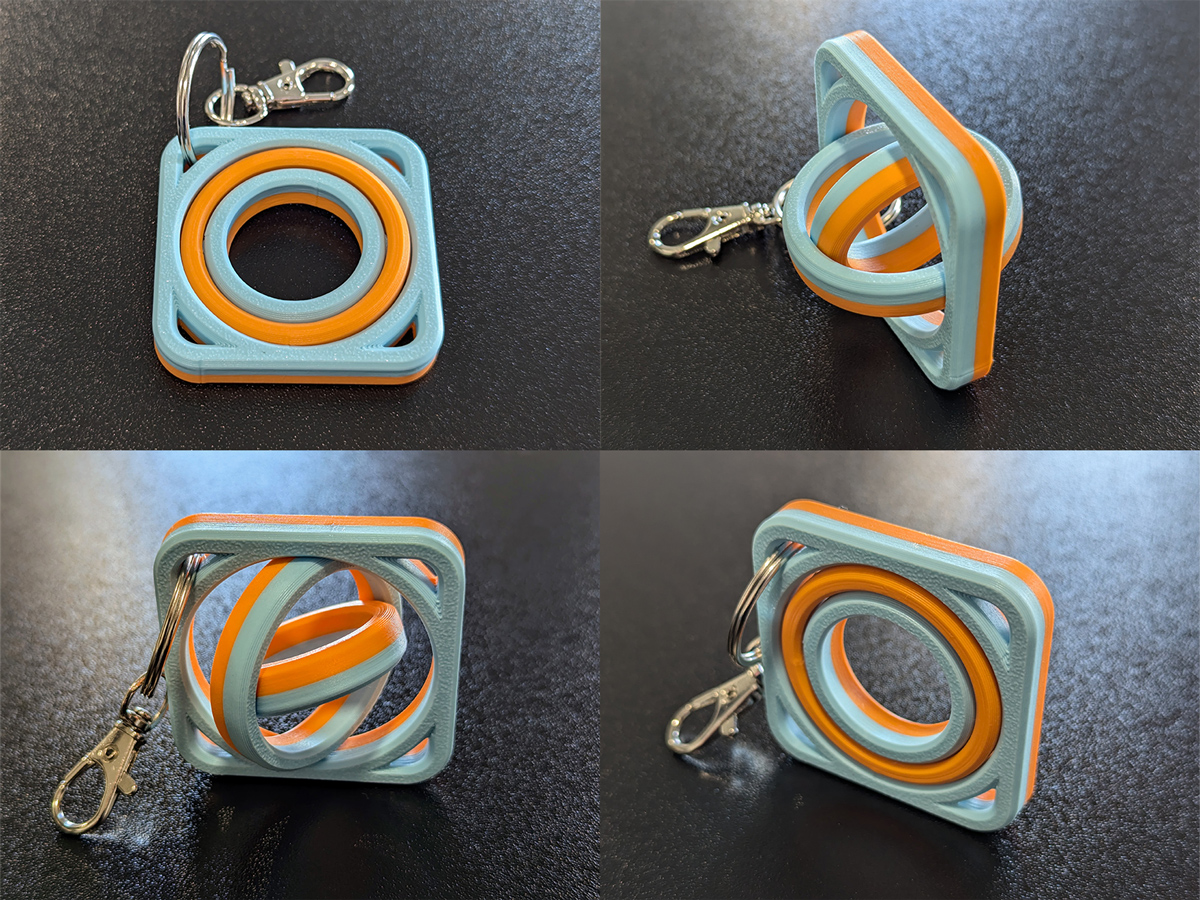 Square Gyro Fidget 4 Sizes