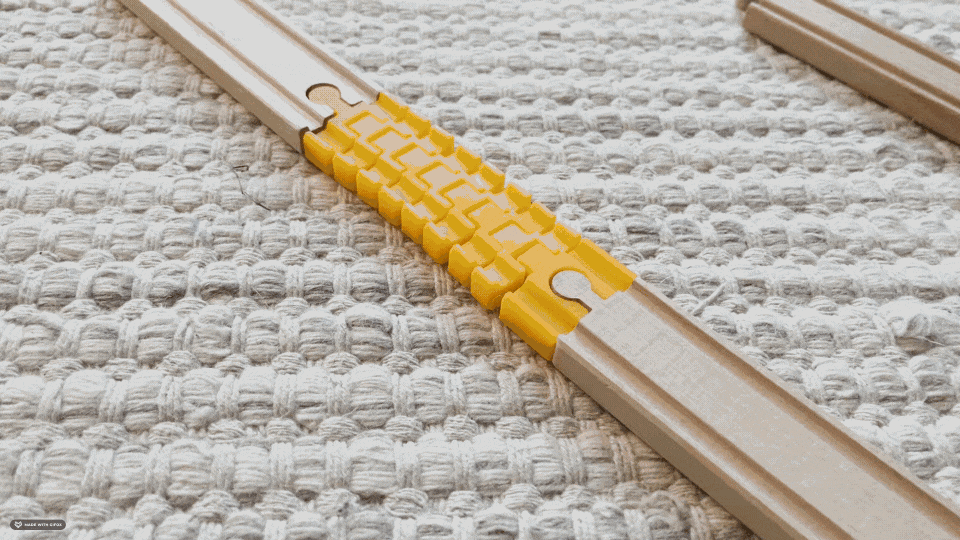 Flexible train track for wooden train - Short & Long