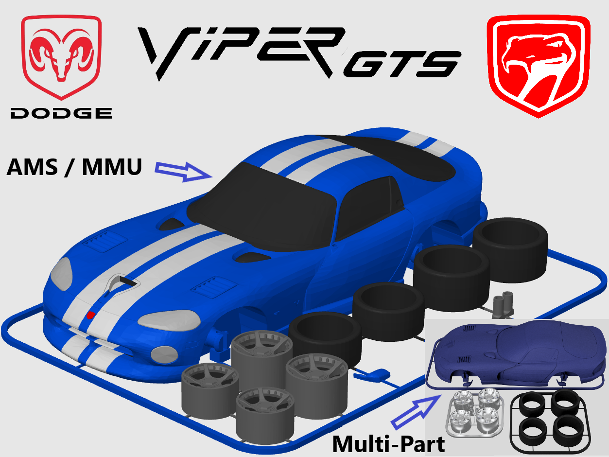Dodge Viper GTS CoupΓ© (SR II) Kit Card (1:24 scale)