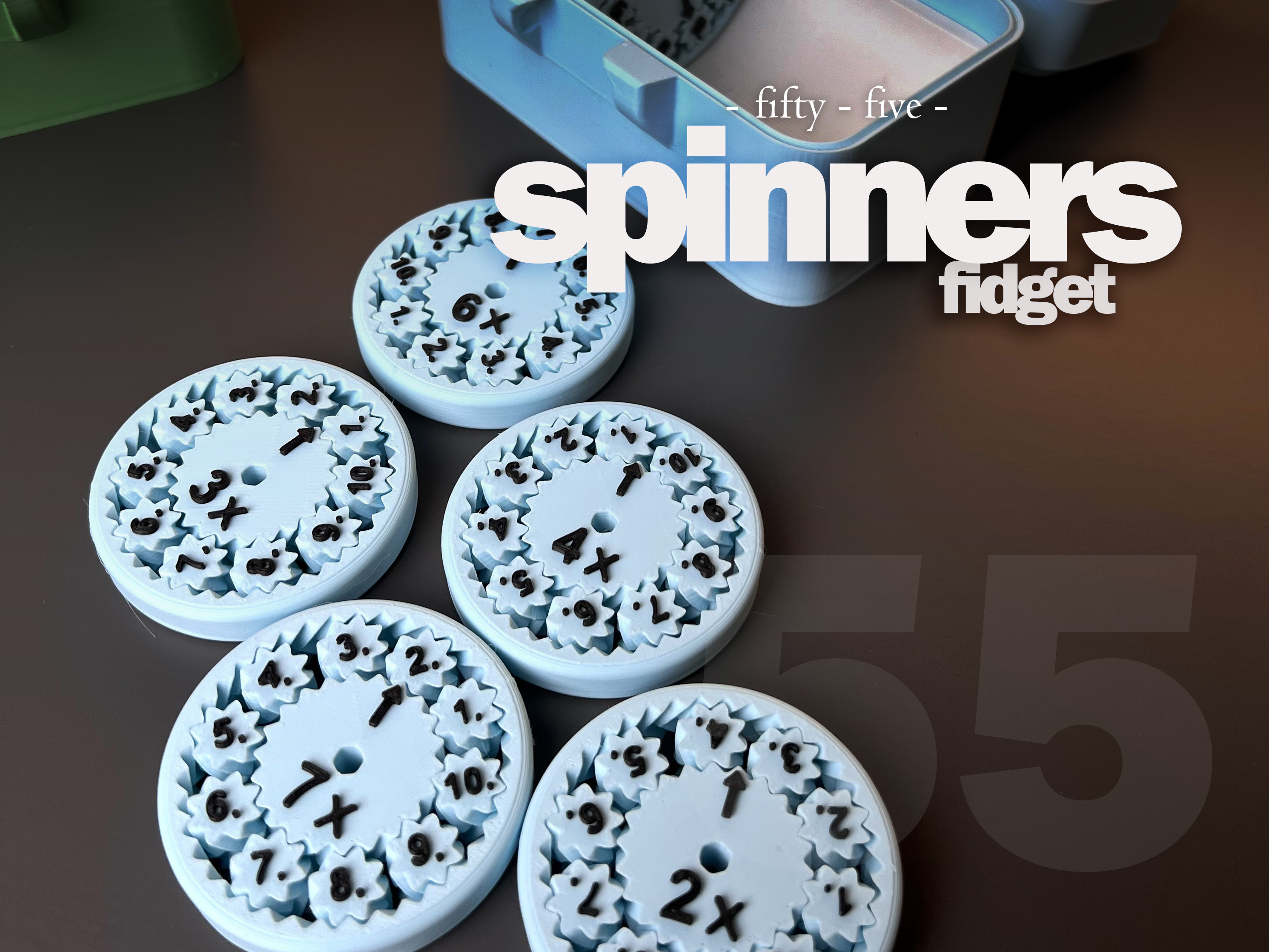 Math Fidget Spinners 5,5 Multiplication Division