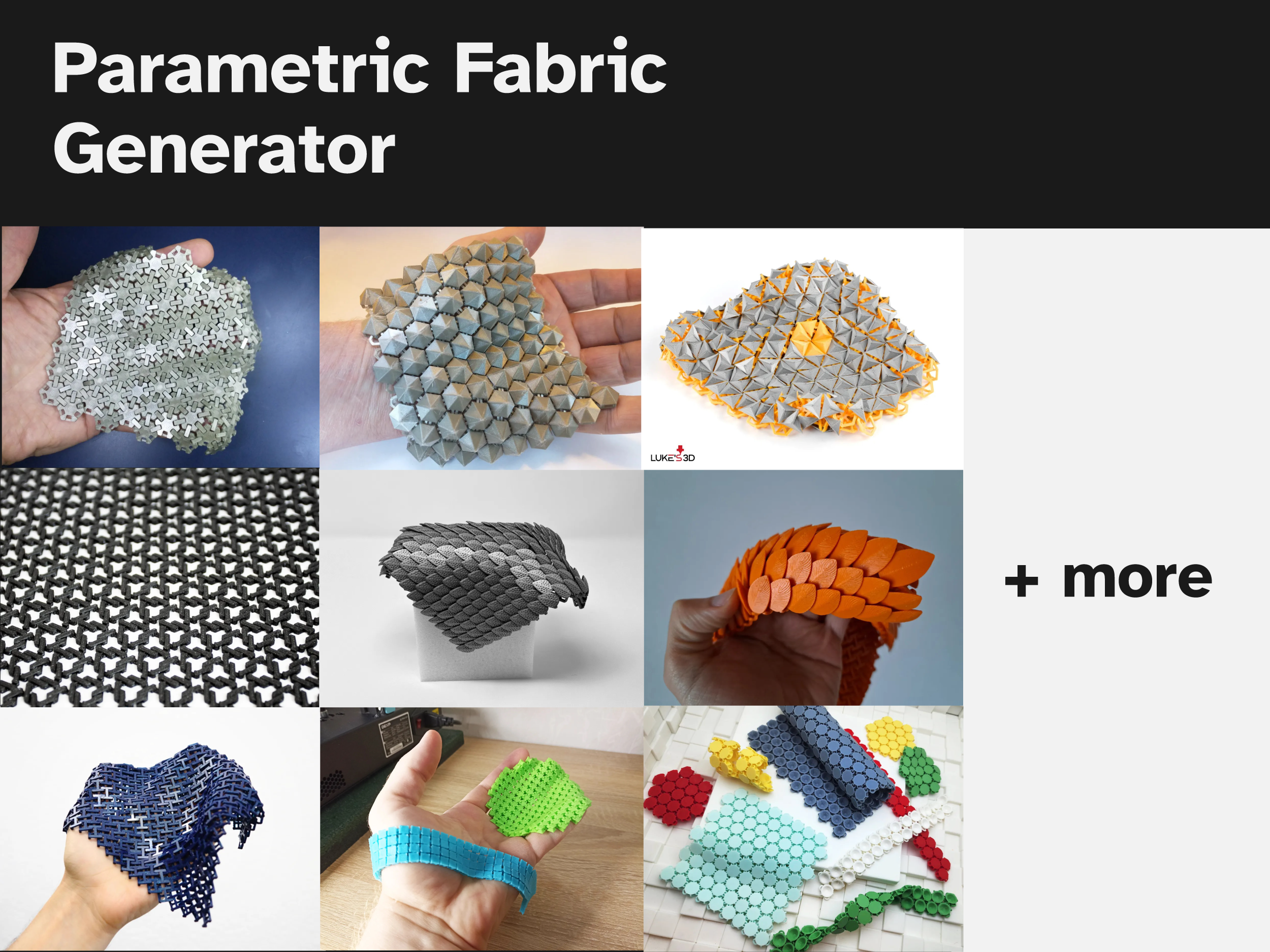 Parametric Fabric Generator (29 Designs)