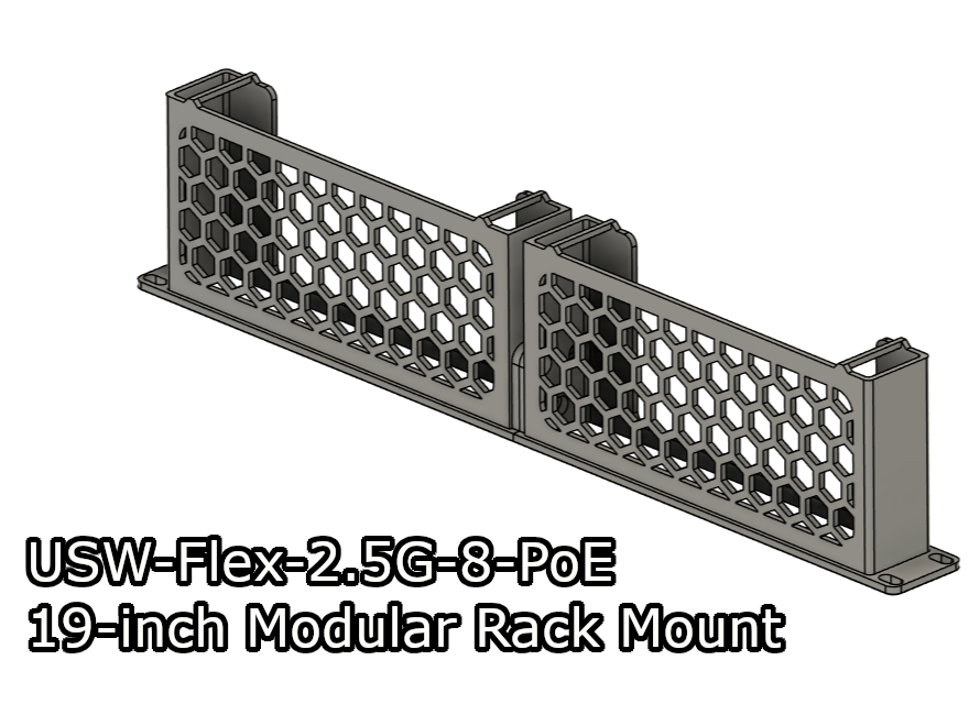 USW-Flex-2.5G-8-PoE 19-inch Modular Rack Mount