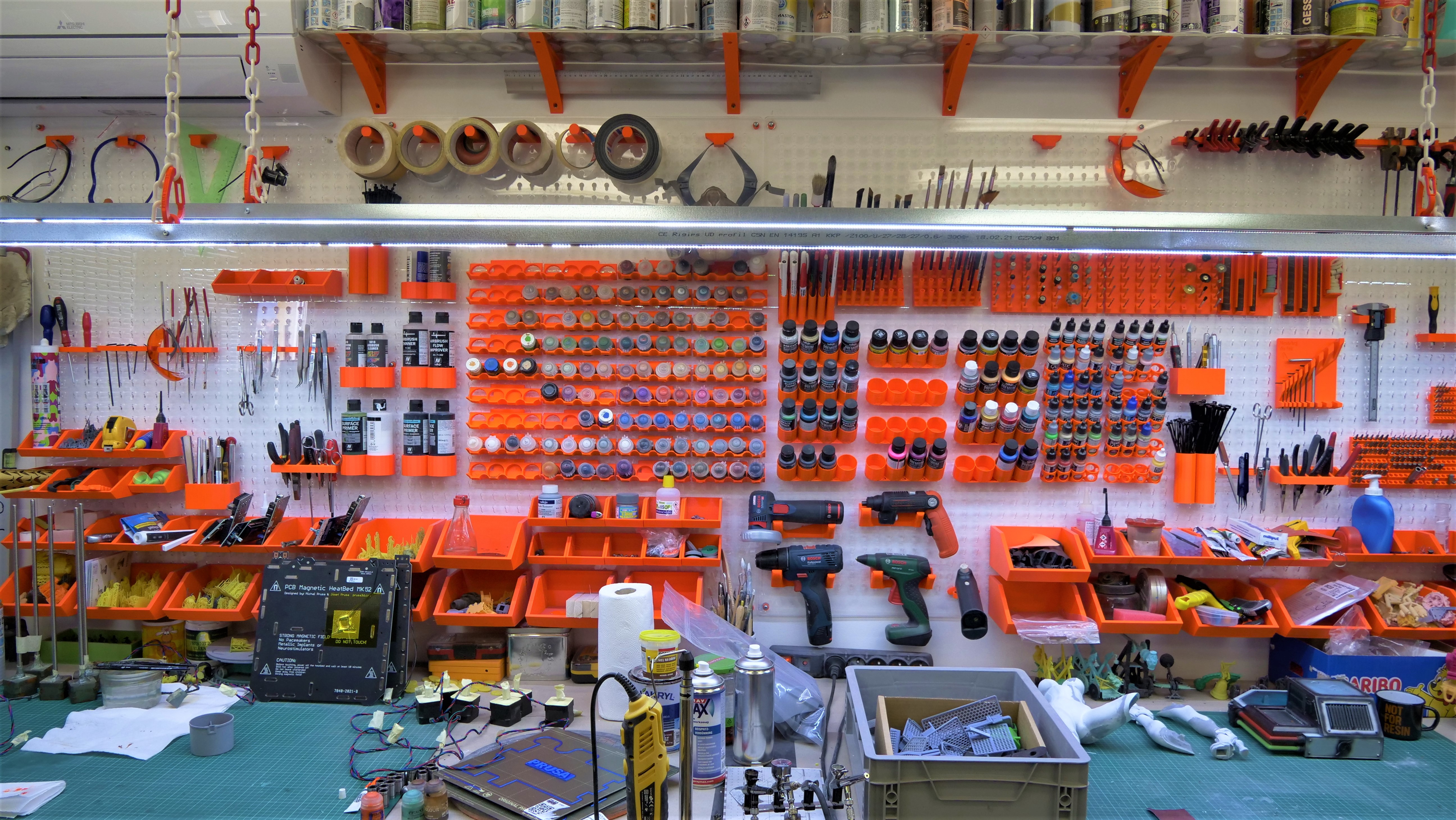 Pegboard system hangers