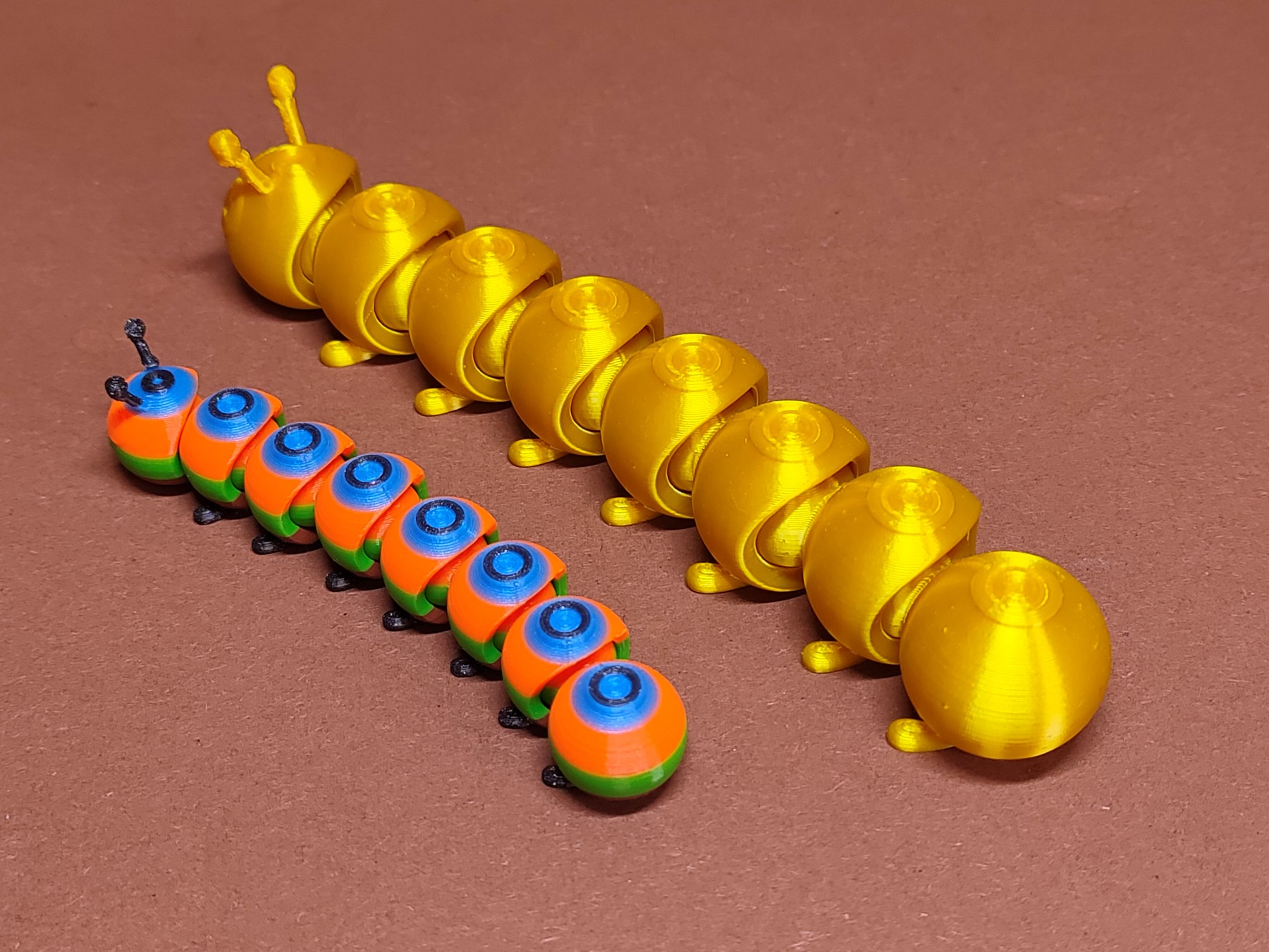 Cute articulated caterpillar