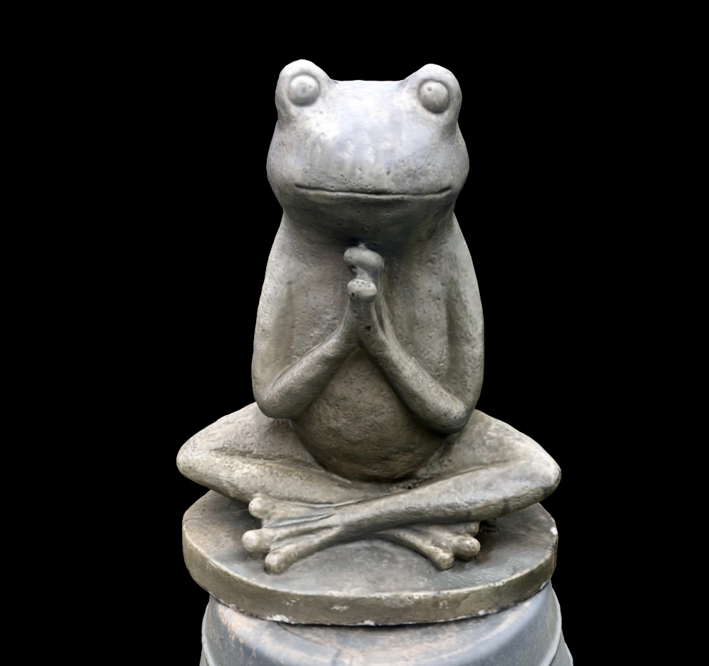 Praying Frog Statue
