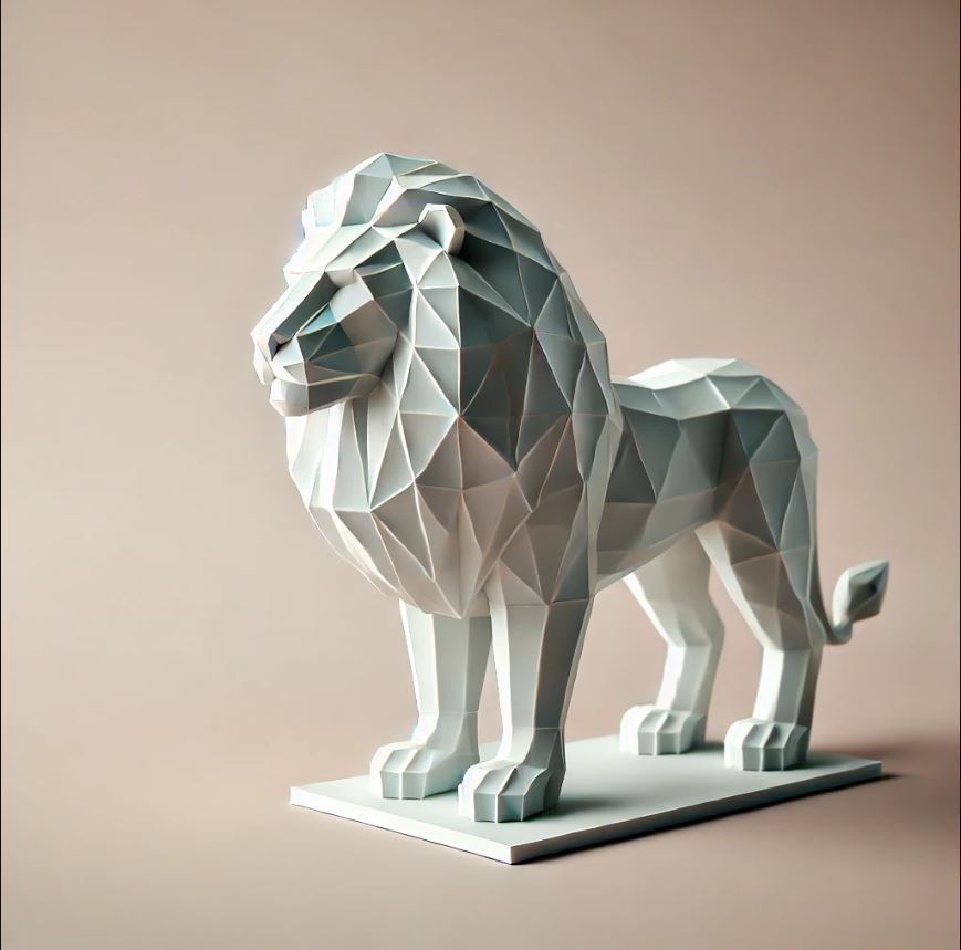 Low poly Lion