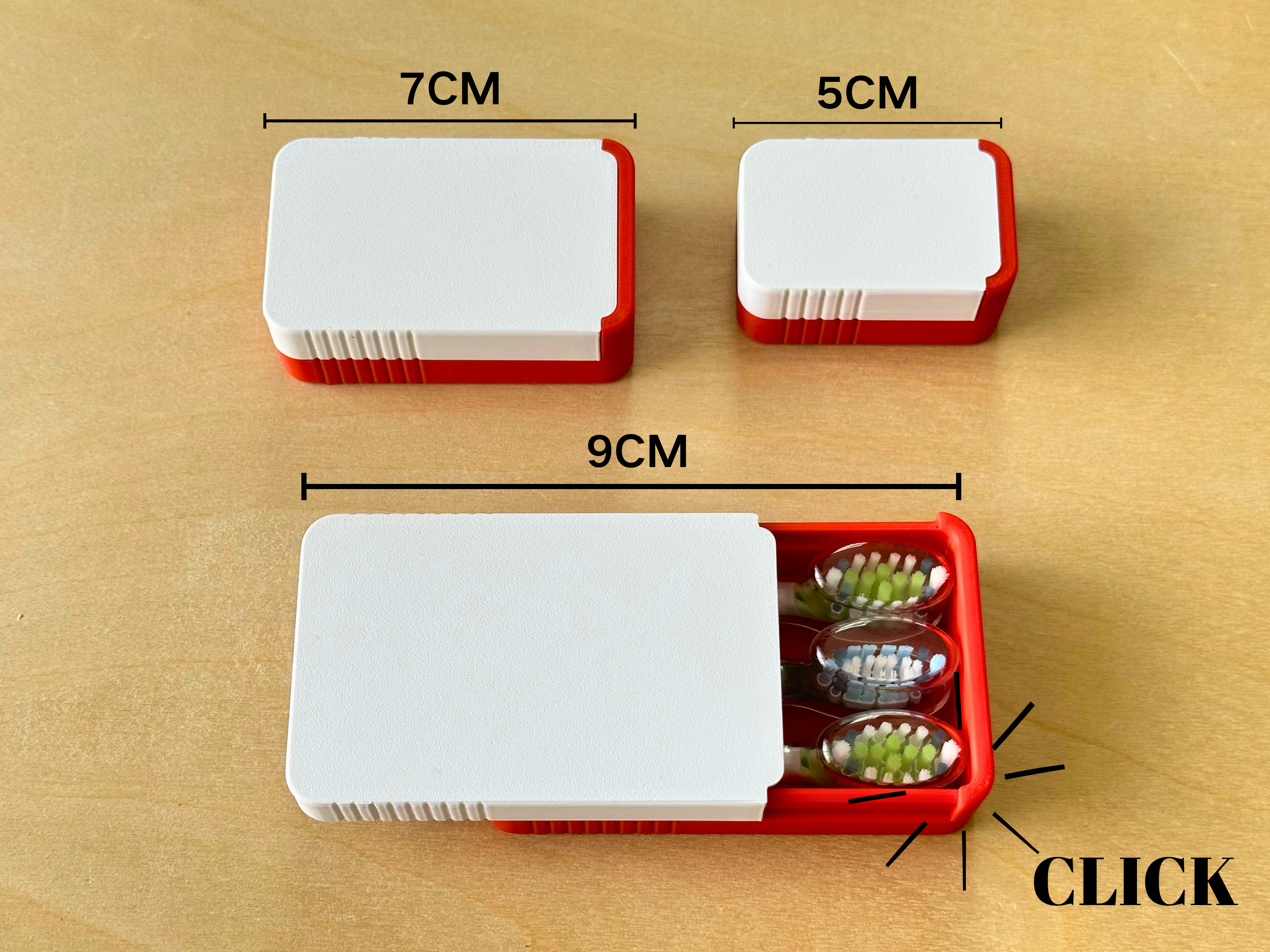 Mini Pocket Slide Box (5cm | 7cm | 9cm) - H2.5cm