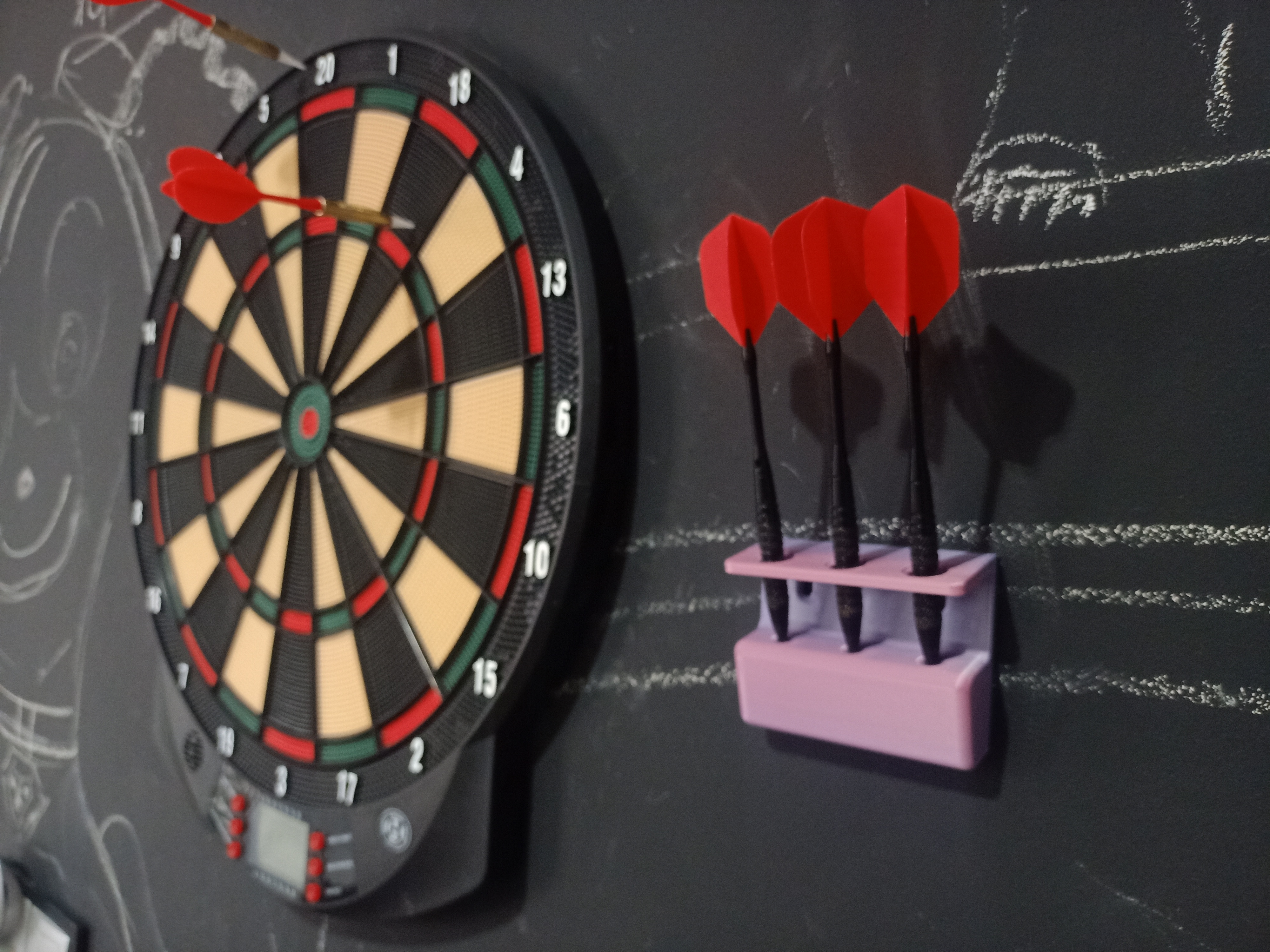 Darts Wall Holder (3 darts) and Last Resort Flights