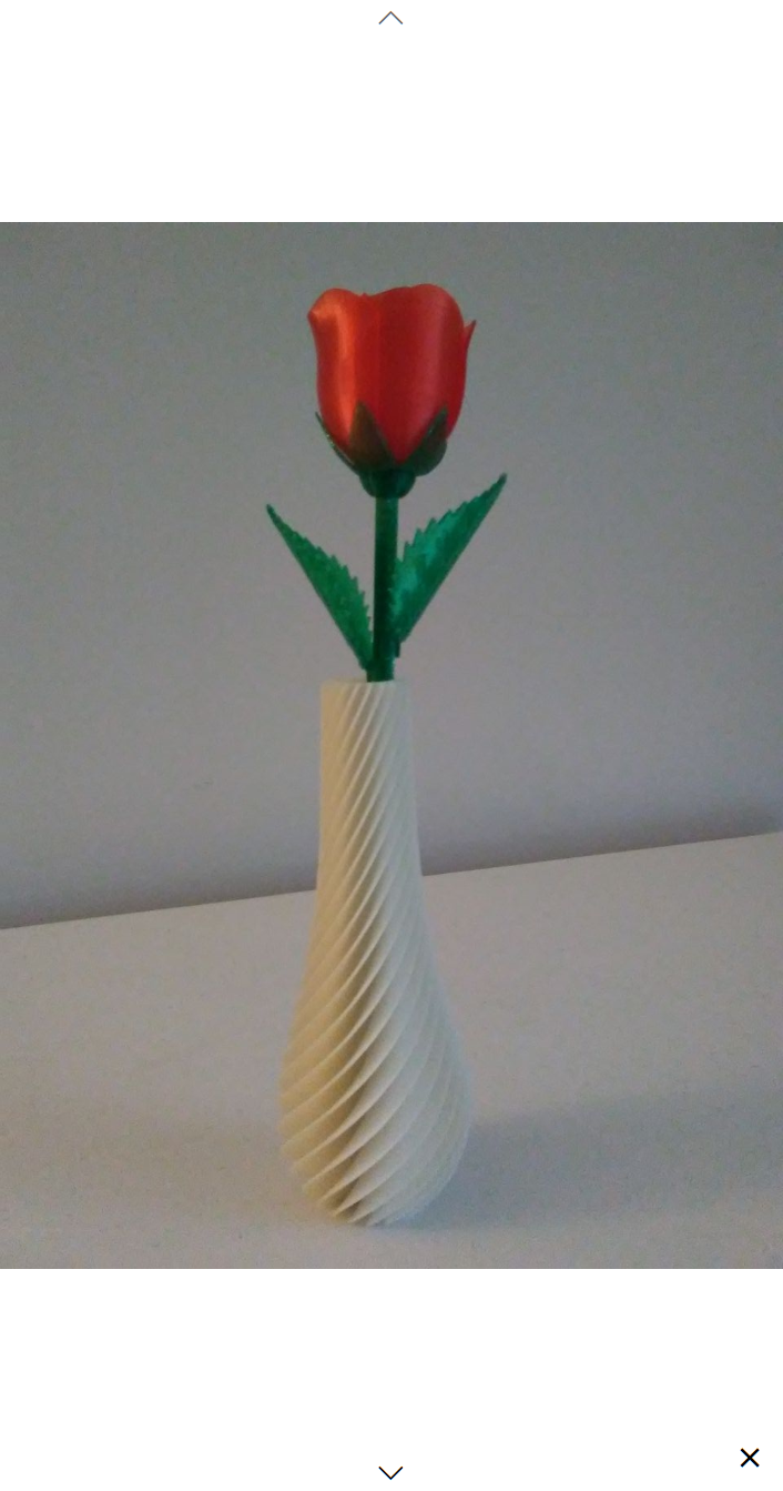 Rose with Stem, Sepals, and leaf