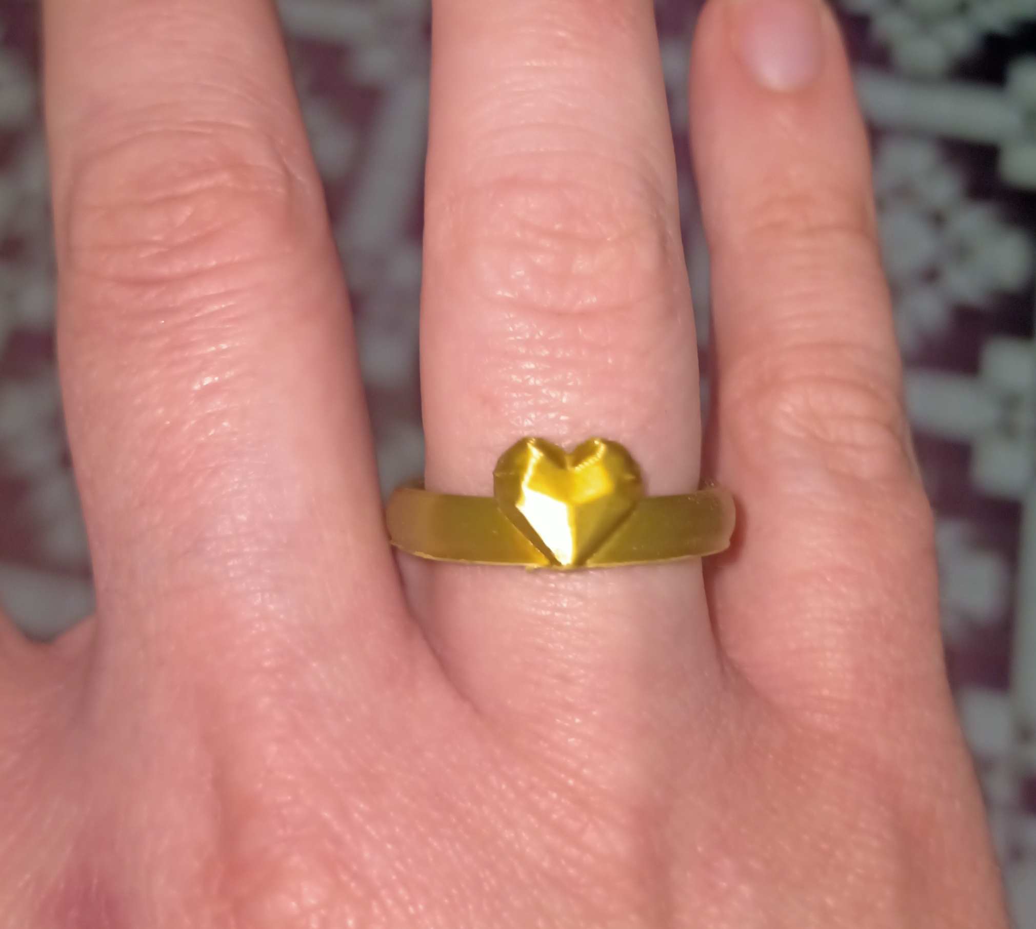 Heart Ring - size 7,5-13,5 - fast 10 min print