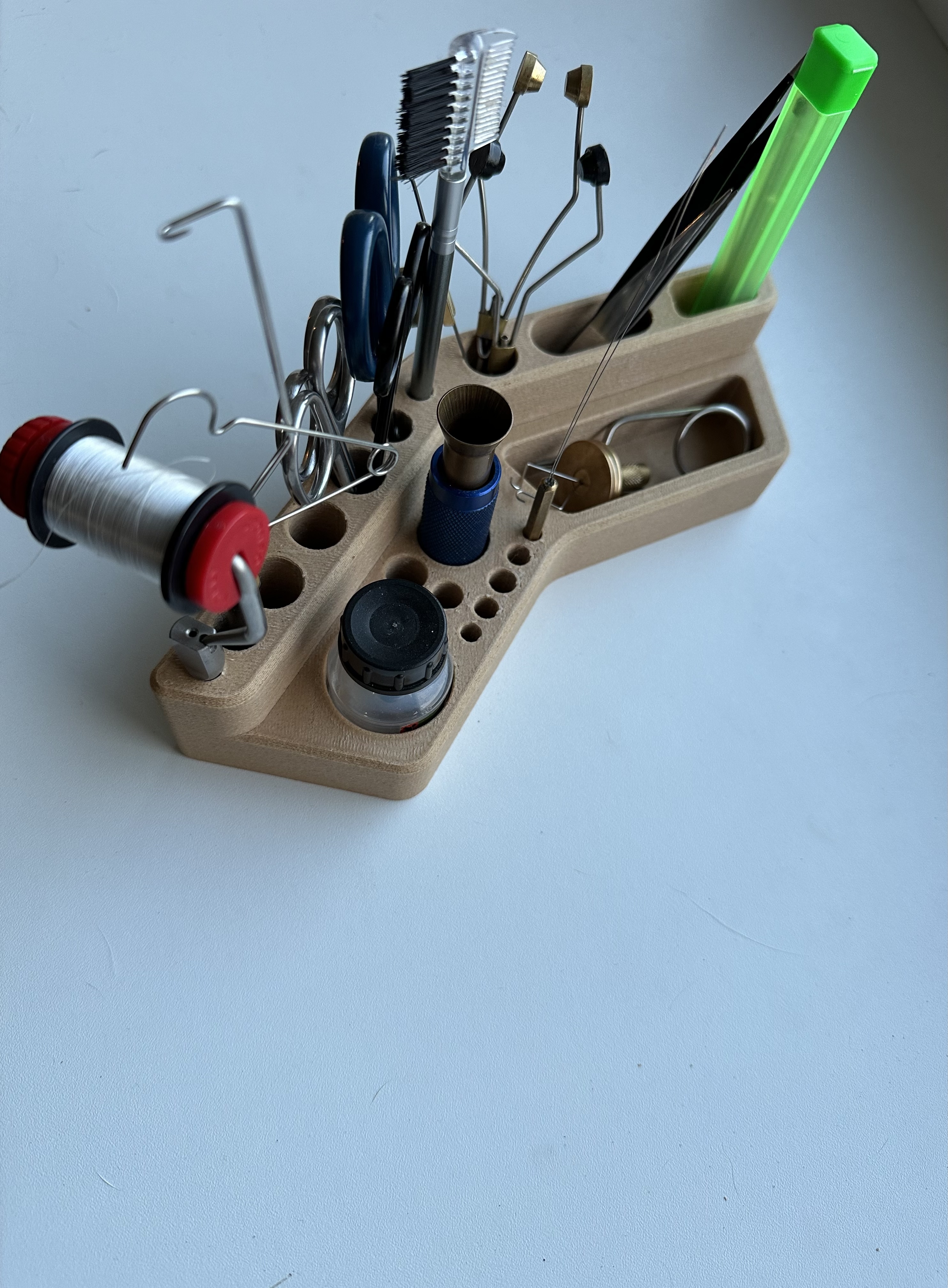 Fly tying tool organiser