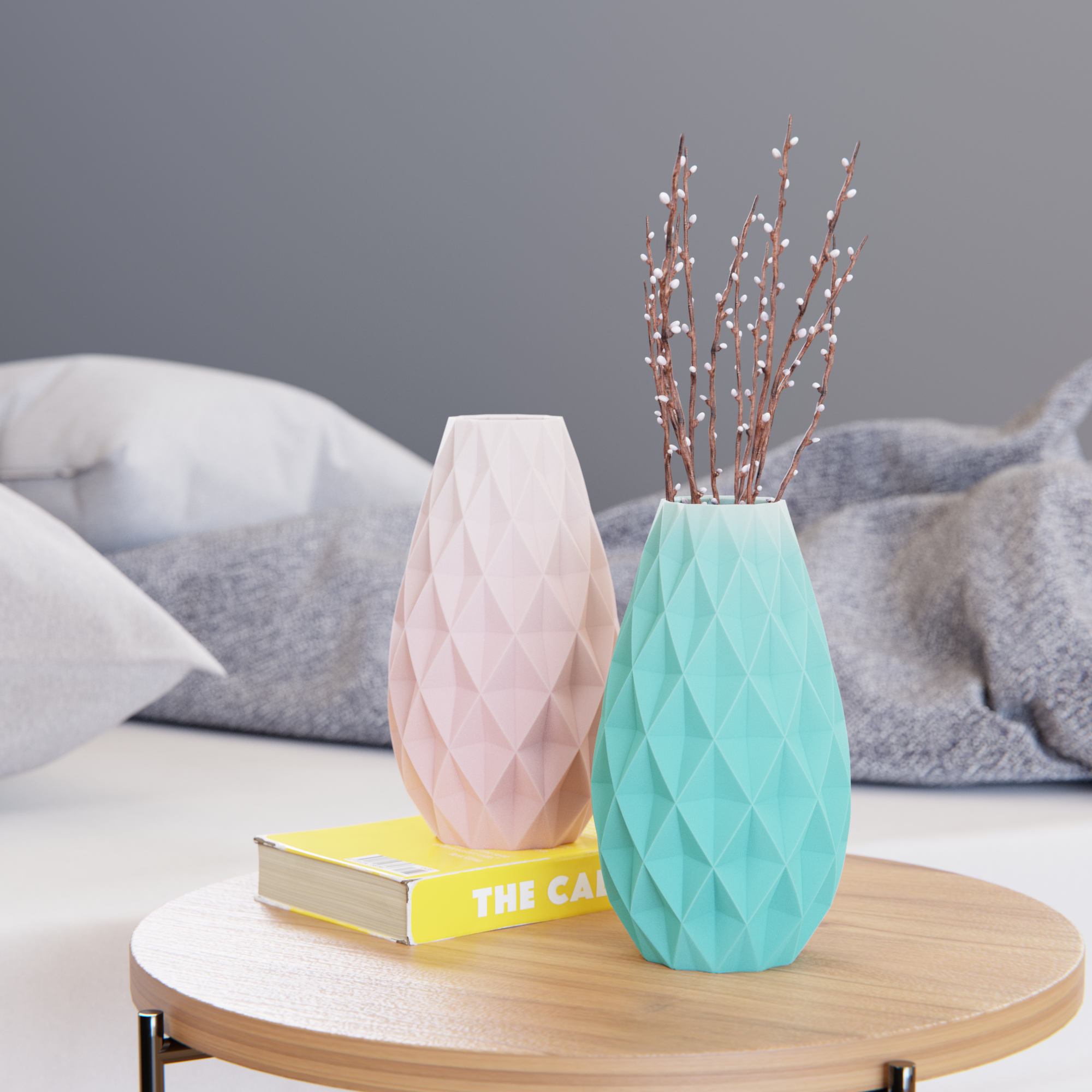 Diamond Flower Vase (waterproof)
