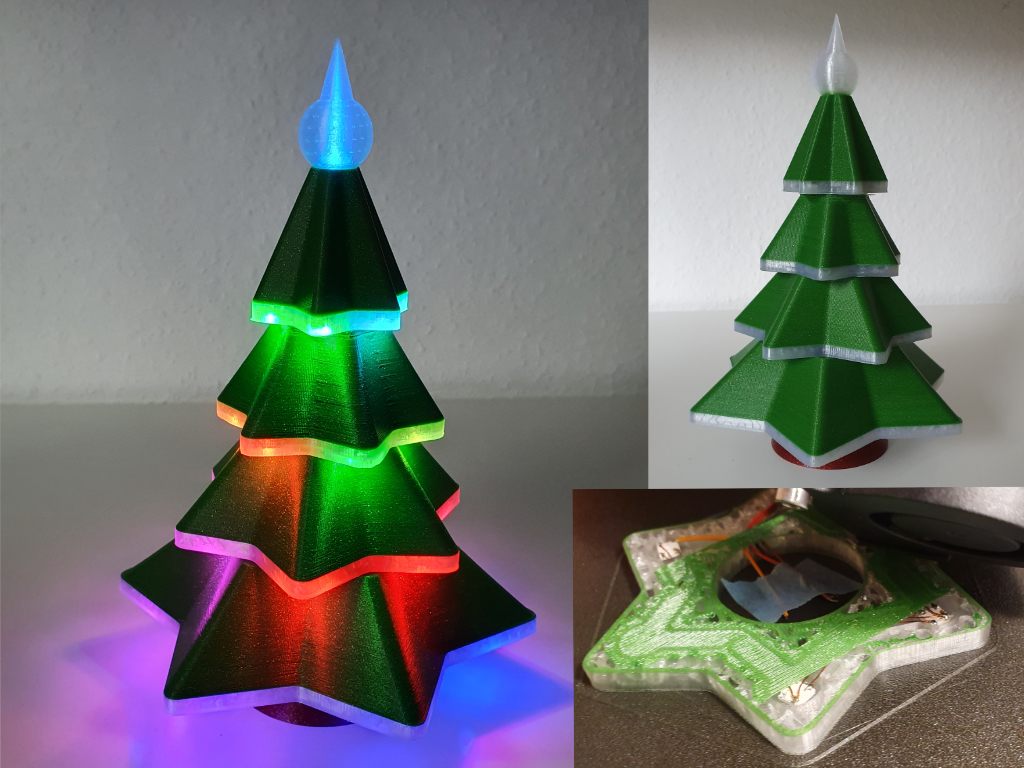 Embedded Neopixel LED Christmas Tree
