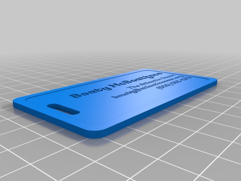 Customizable Luggage / Bag Tag