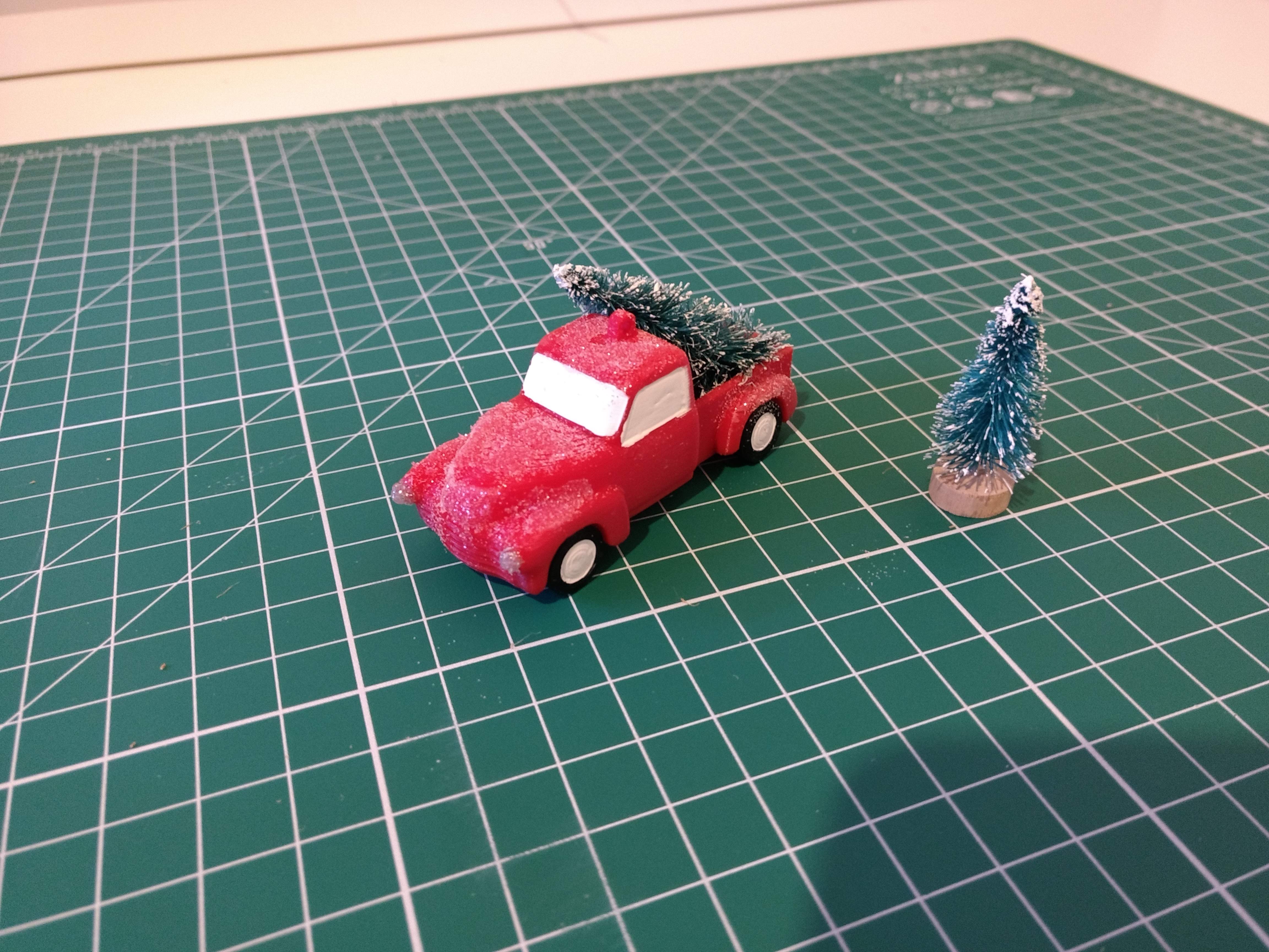 Christmas Tree Truck Ornament