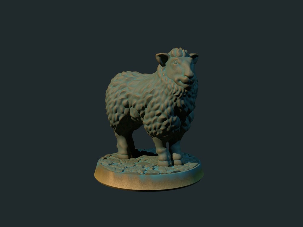 Sheep 28mm (supportless, FDM friendly)