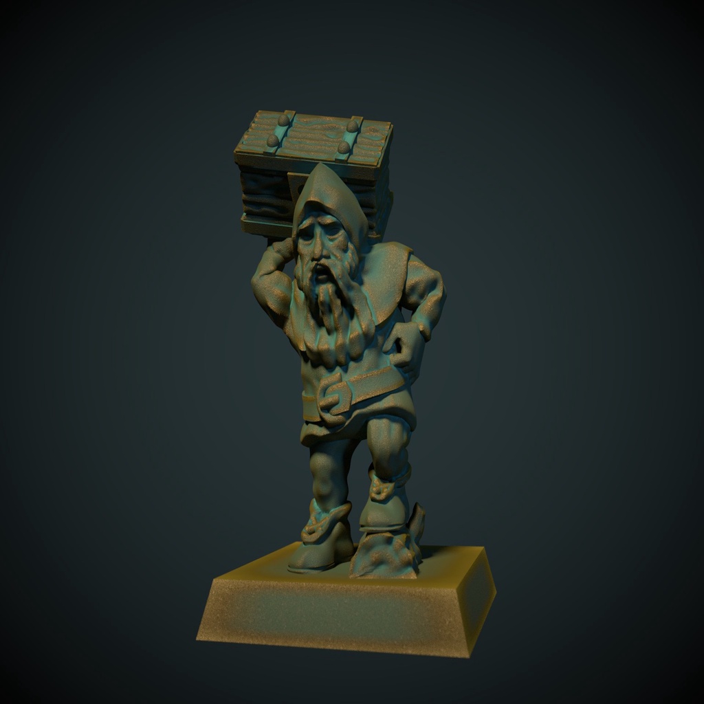 Dwarf porter 28mm (no supports needed)