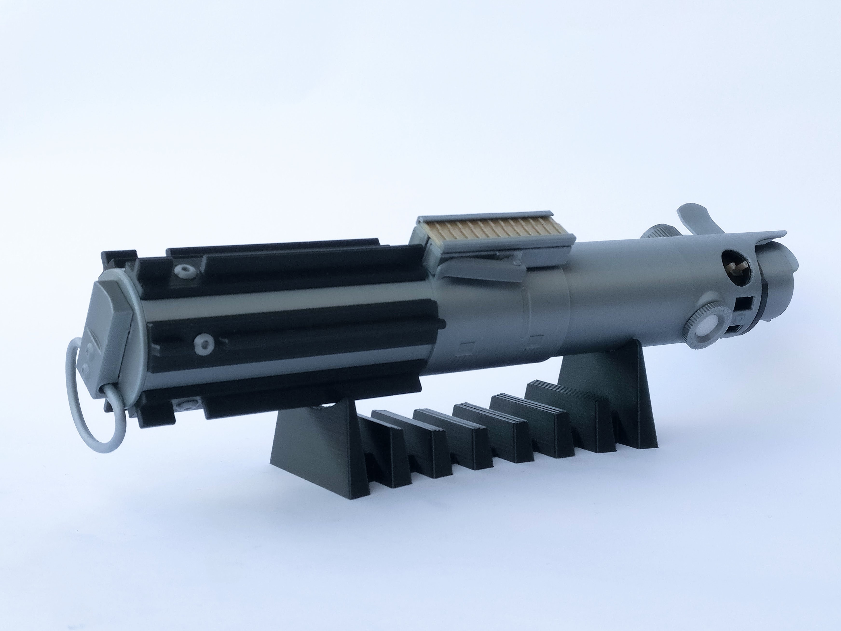 Horizontal display stand for lightsaber hilt