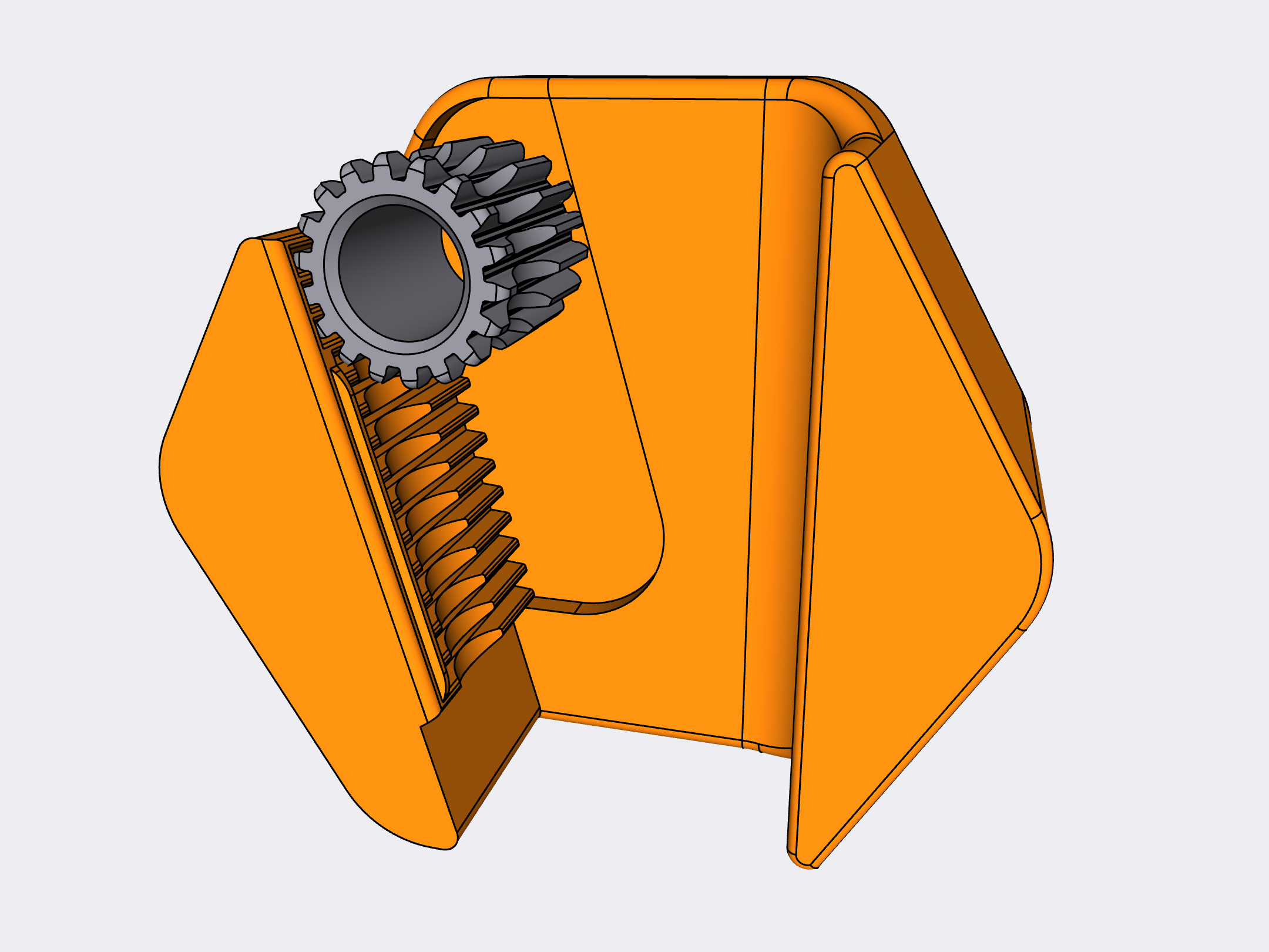 Honeycomb Gravity Broom Holder