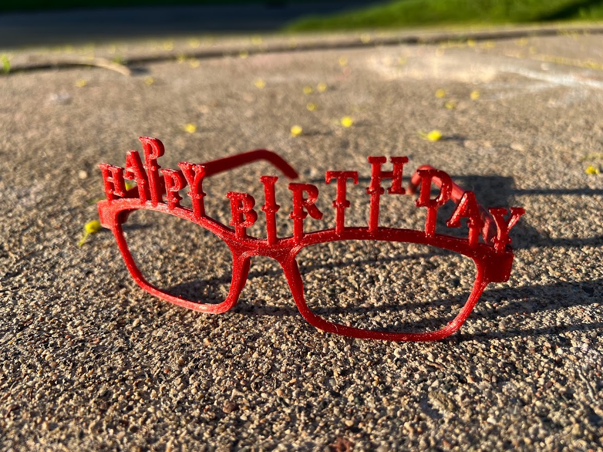 Happy Birthday Glasses