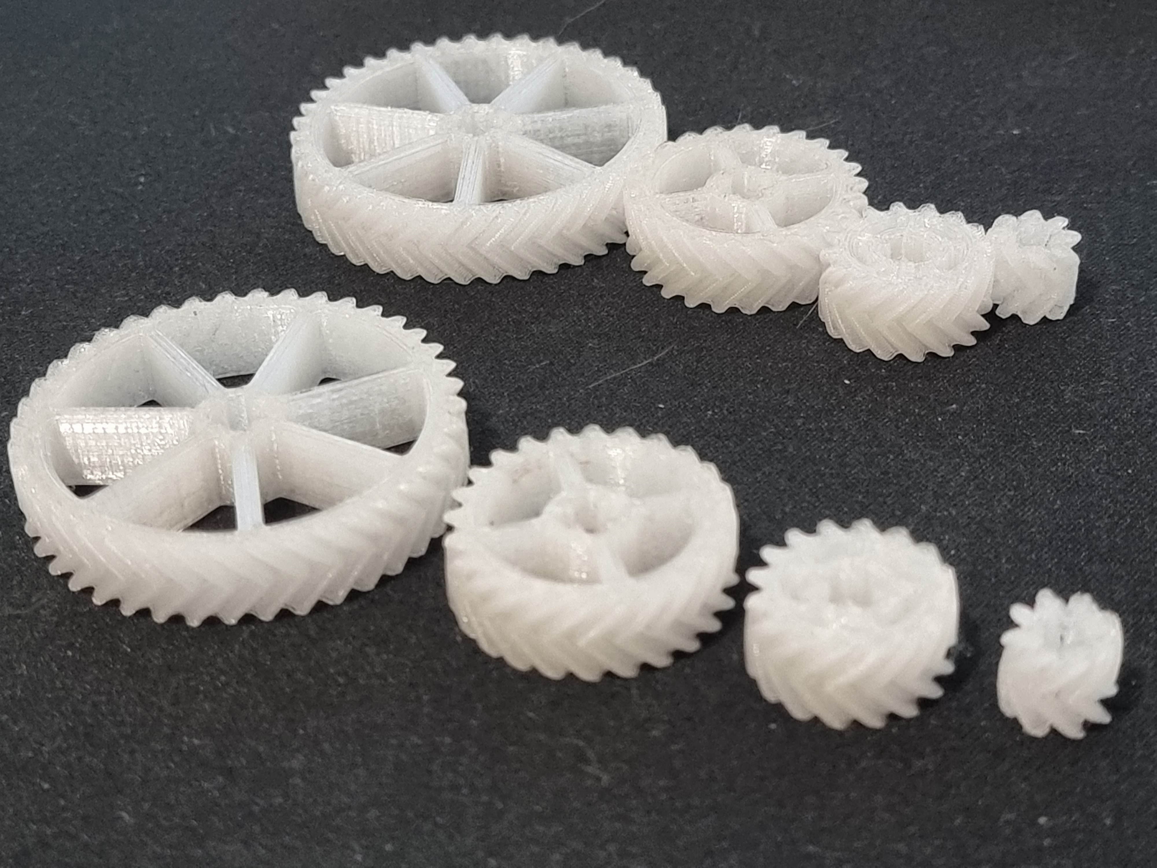 Lego Technic compatible double helical gears