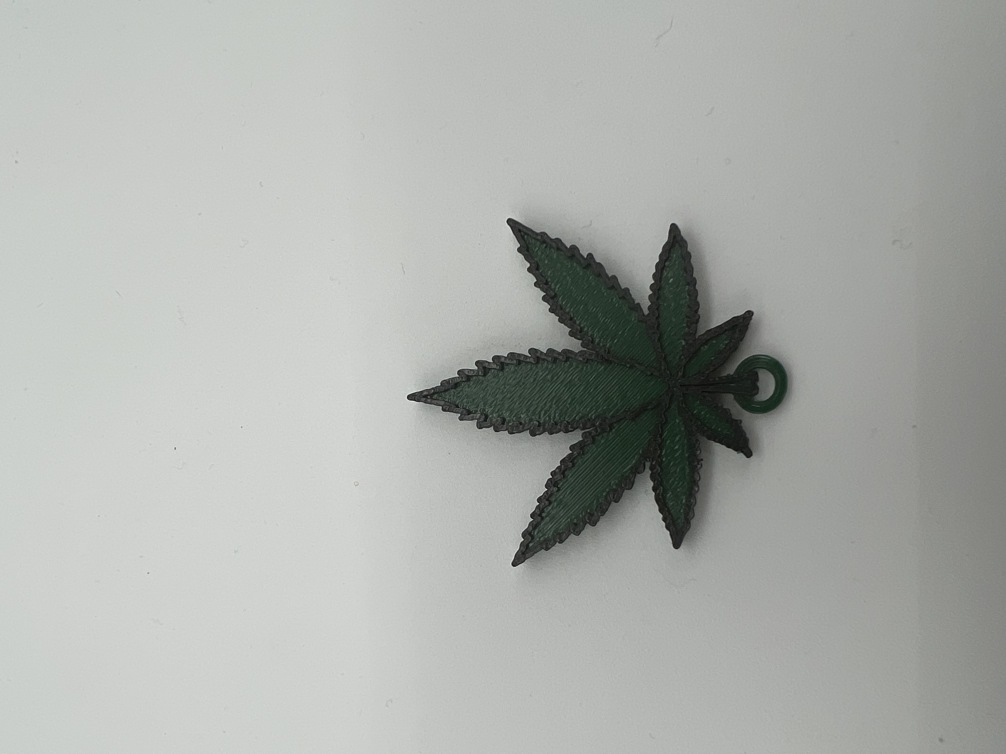 Cannabis Leaf and Keychain