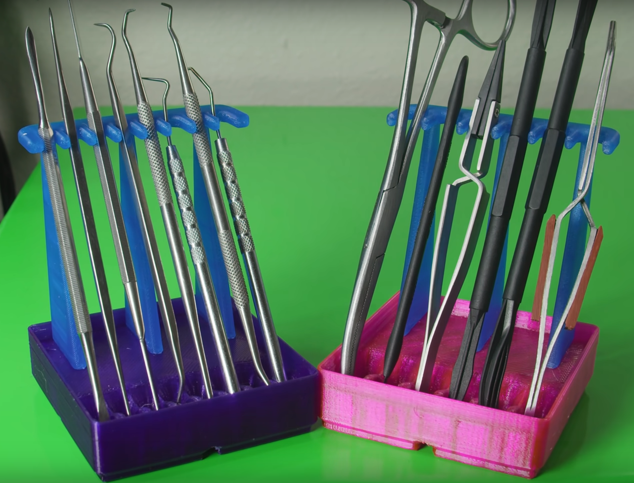 Gridfinity Pick + Tweezer Racks by Zack Freedman