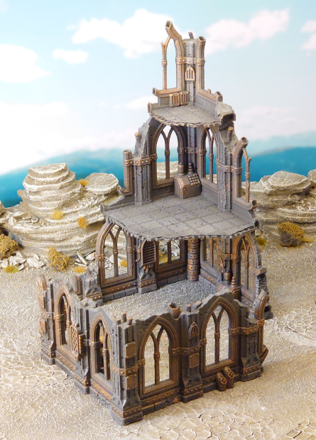 Gothic sci-fi ruin