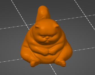 small chubby cat game piece